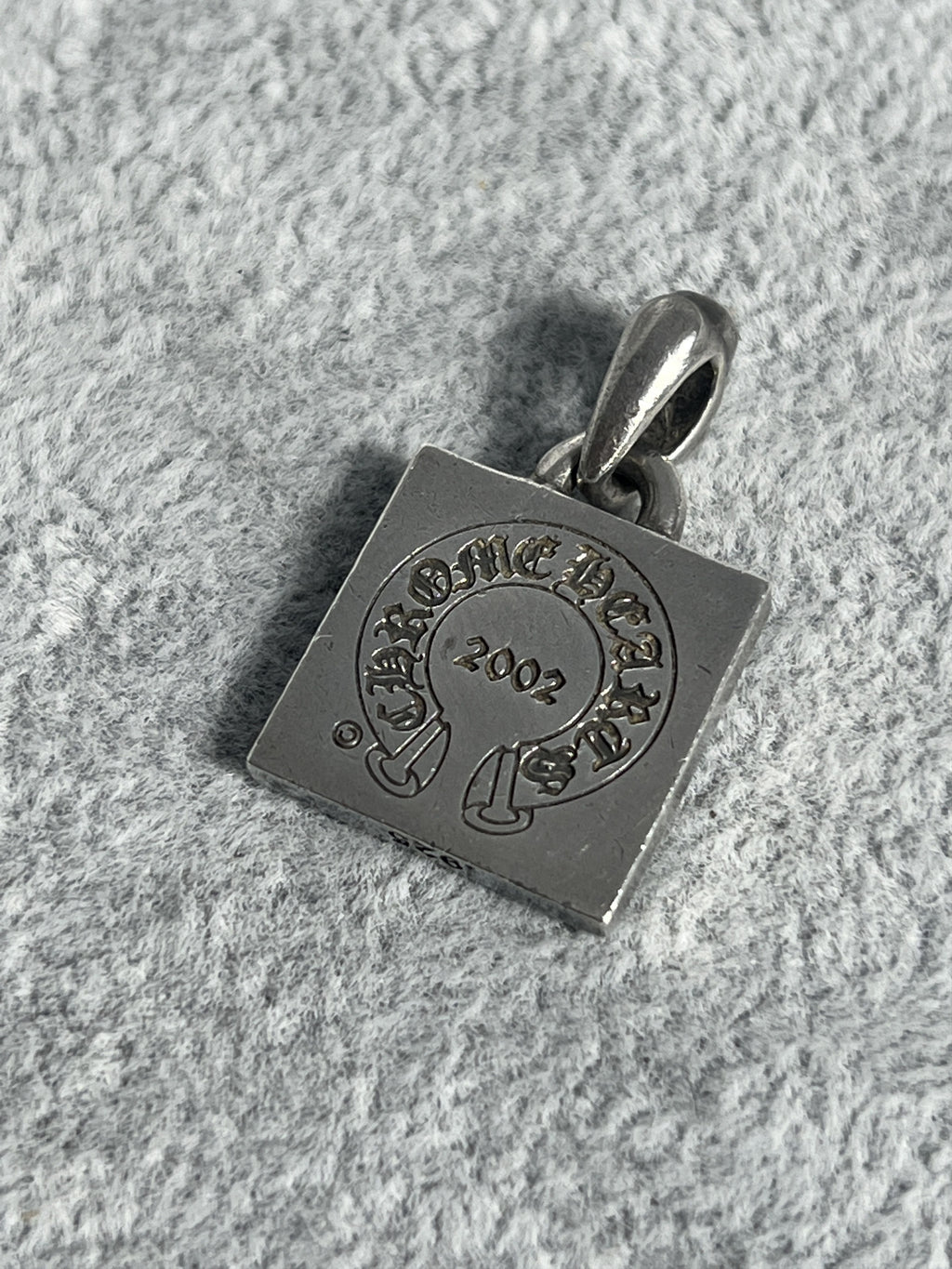 Chrome Hearts CH Square Pendant 2002 .925 Silver