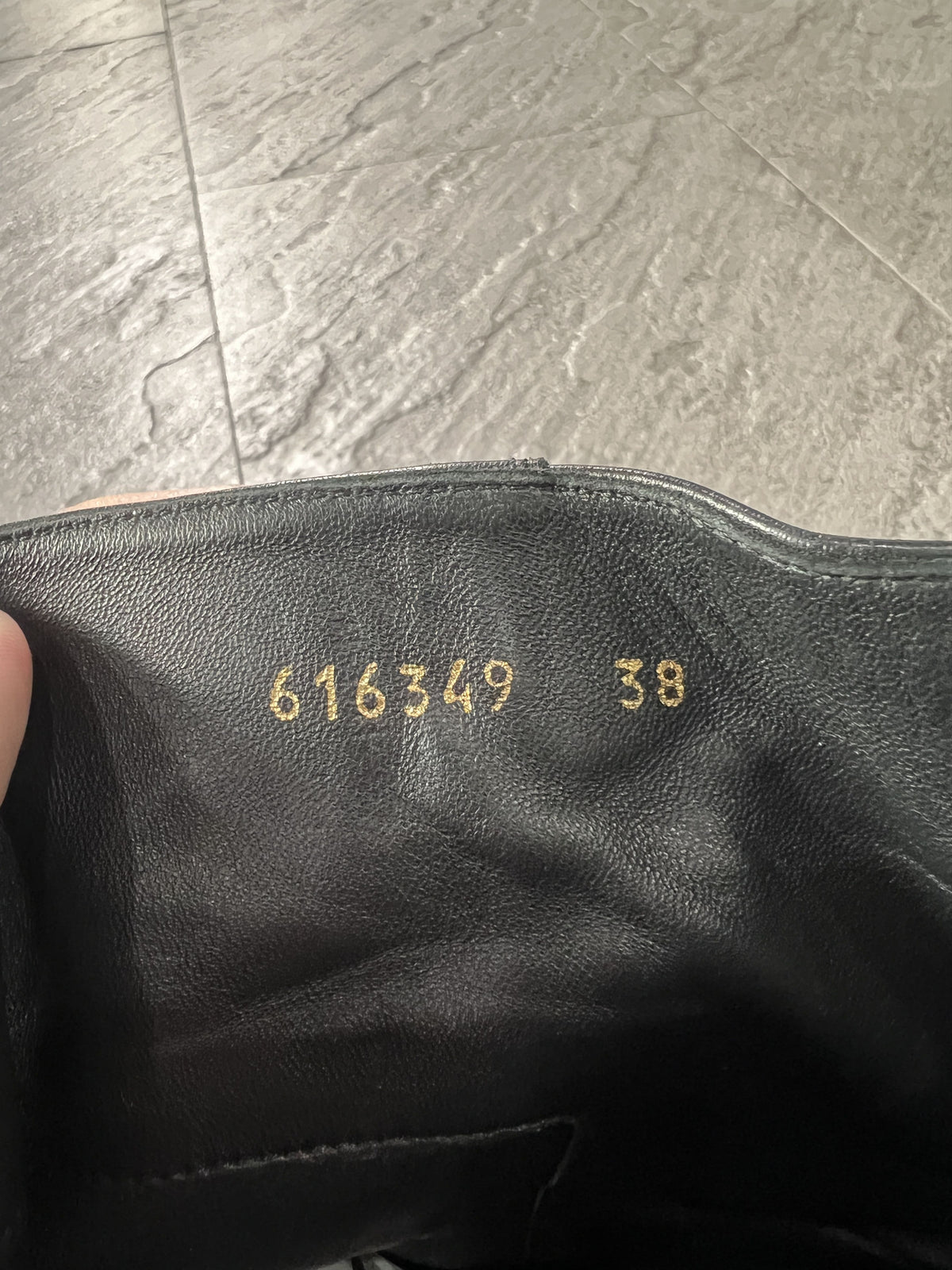 Balenciaga Square Toe Zip Leather Boots EU38 Italy