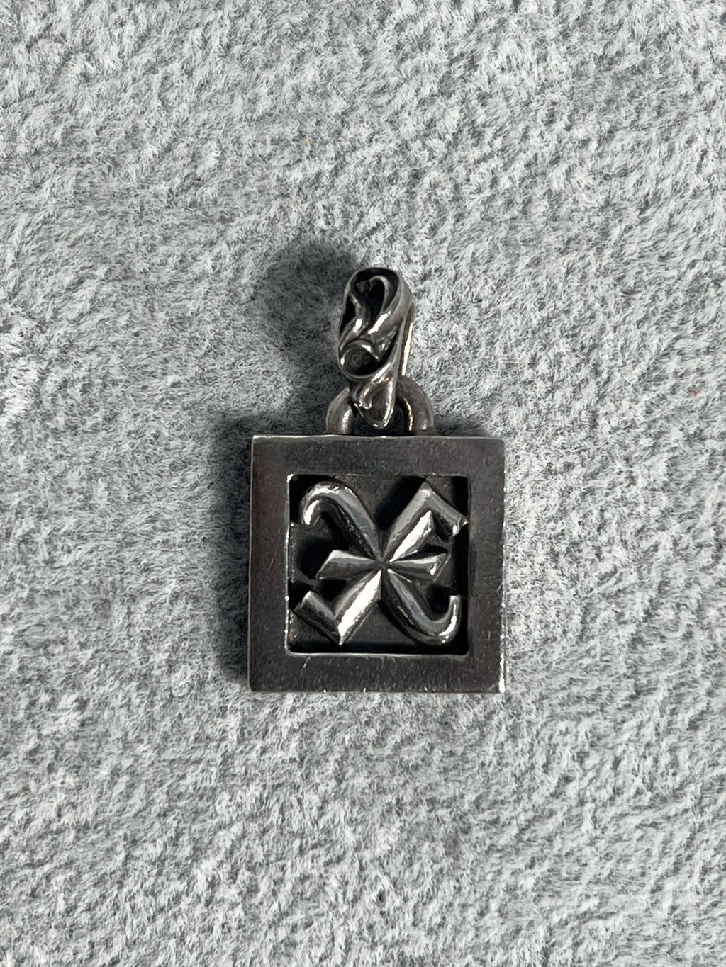 Chrome Hearts Square Cross Pendant 2002 .925 Silver