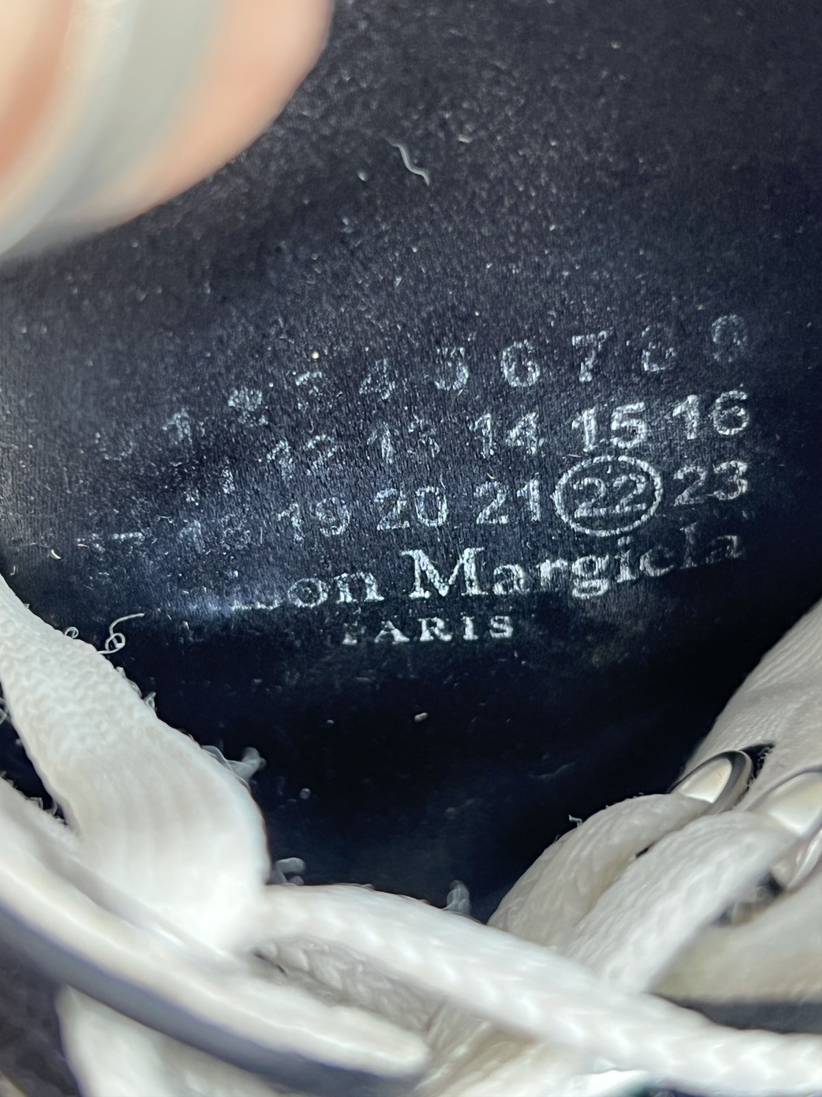 Maison Margiela Black Canvas Tabi Sneakers Size 37
