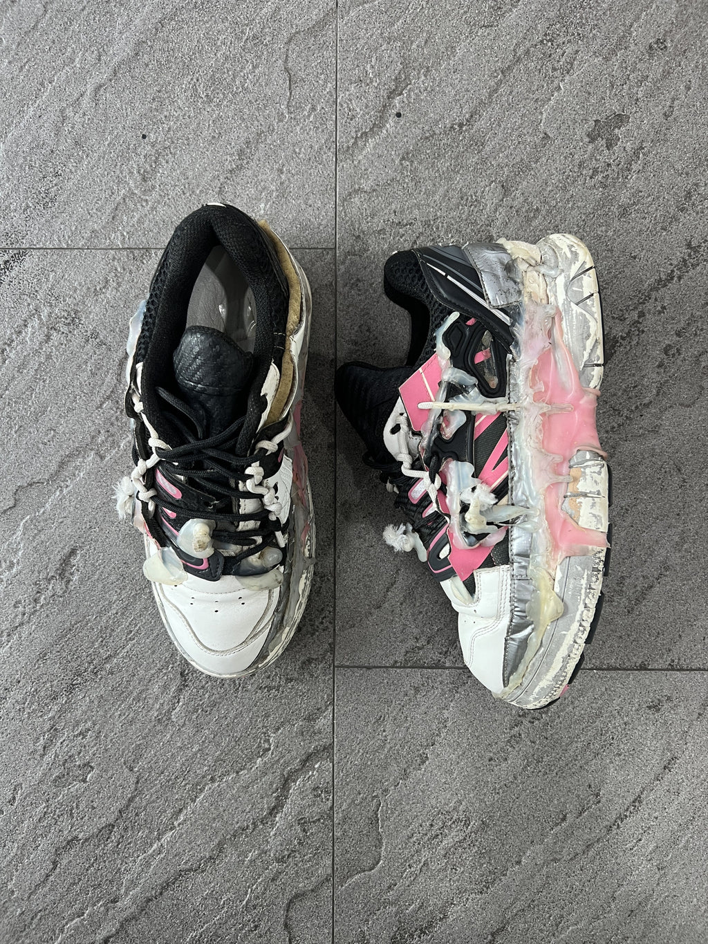 Maison Margiela Fusion Sneaker Pink EU41 Distressed