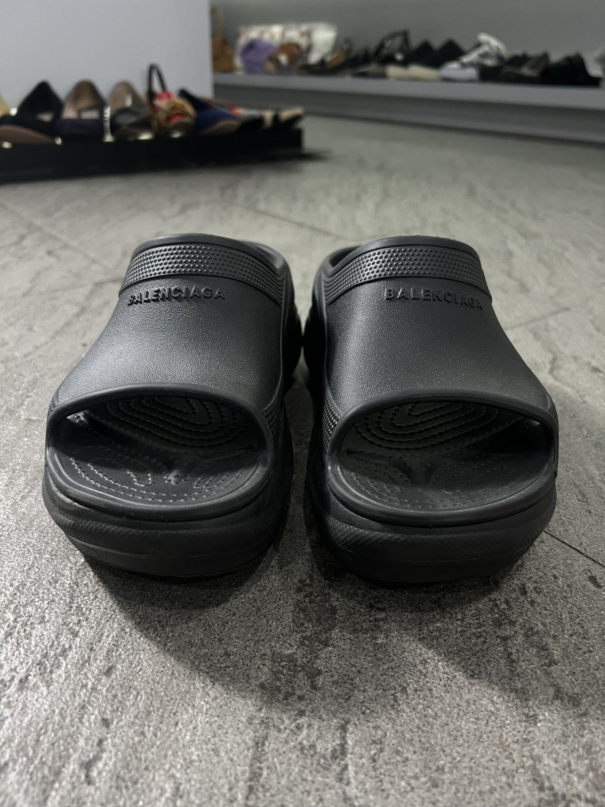 Balenciaga x Crocs Platform Slides Black EU38