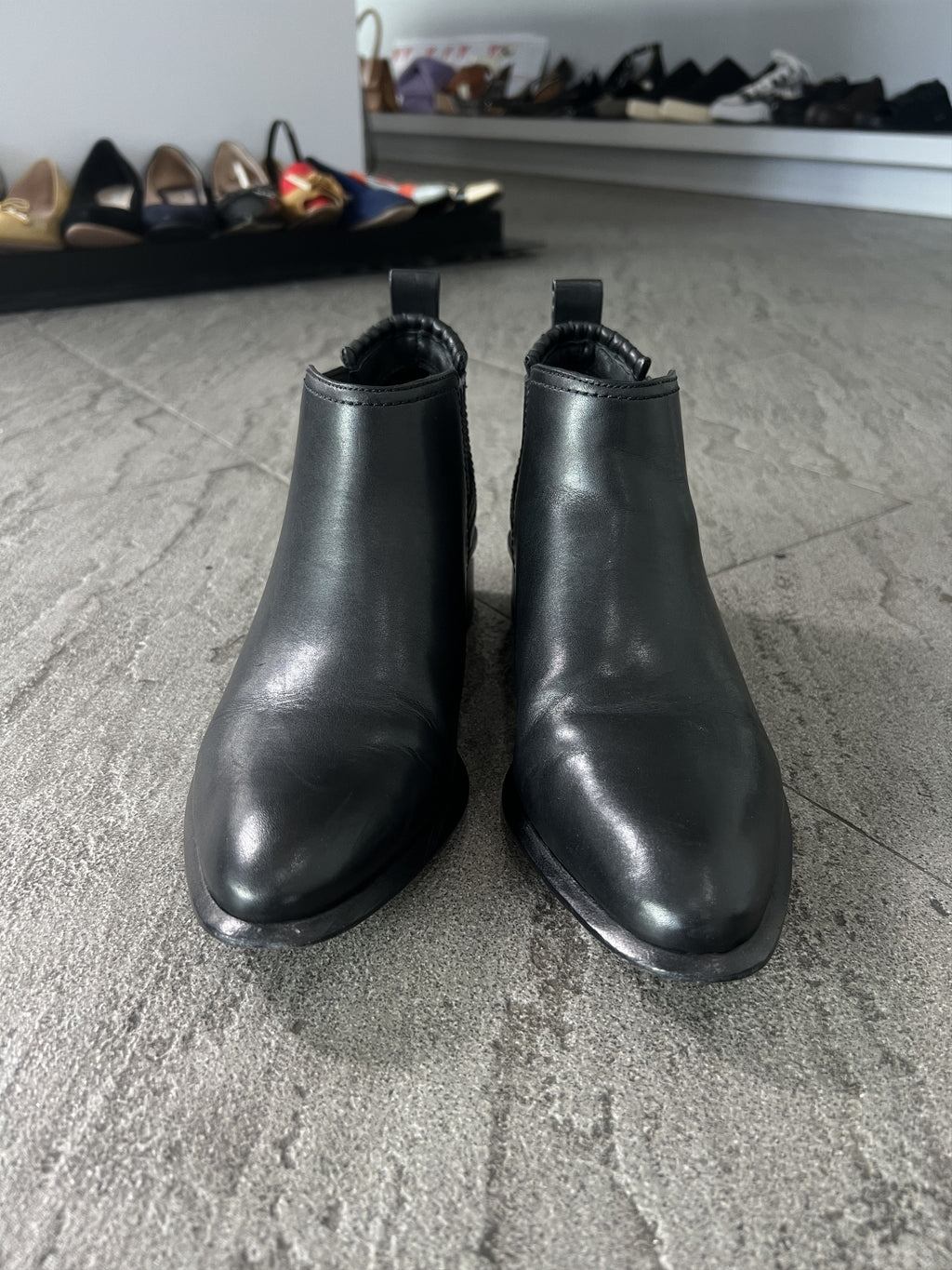 Alexander Wang Black Leather Chelsea Boots EU38