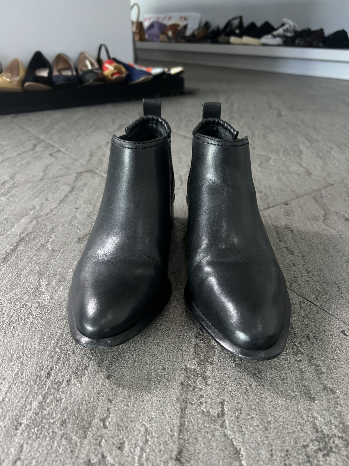 Alexander Wang Black Leather Chelsea Boots EU38