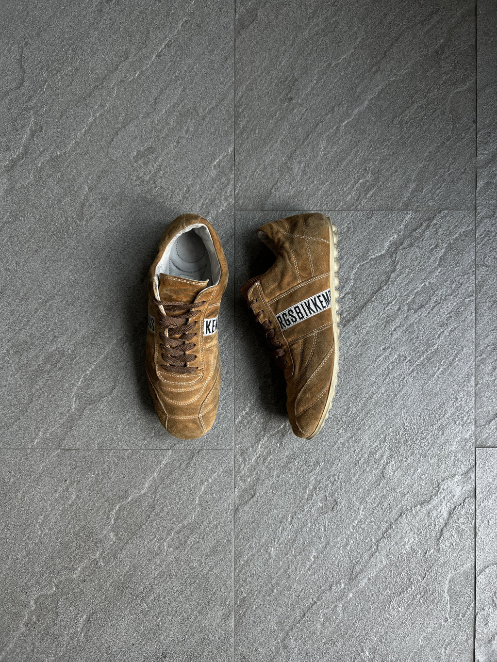 Dirk Bikkembergs Suede Soccer Sneakers Brown EU39