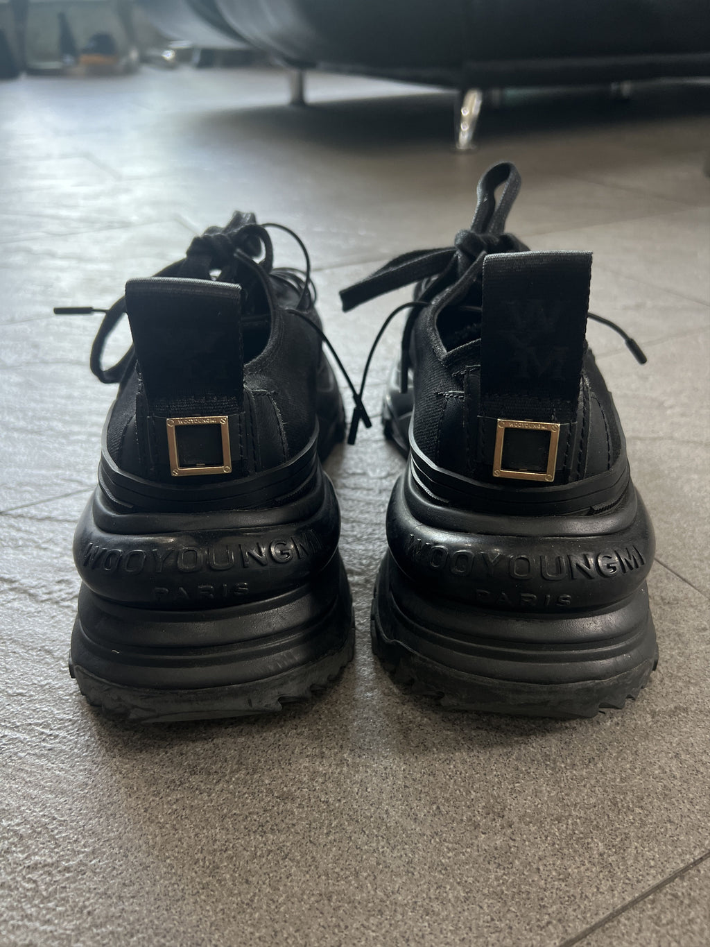 Wooyoungmi Paris Platform Chunky Sneakers Black EU43