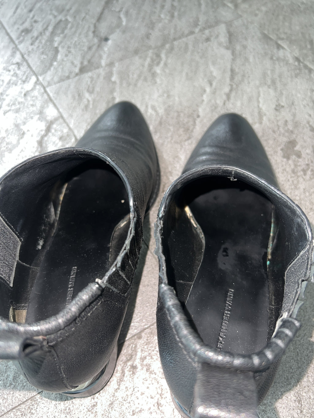 Alexander Wang Leather Ankle Boots Vibram Sole EU40