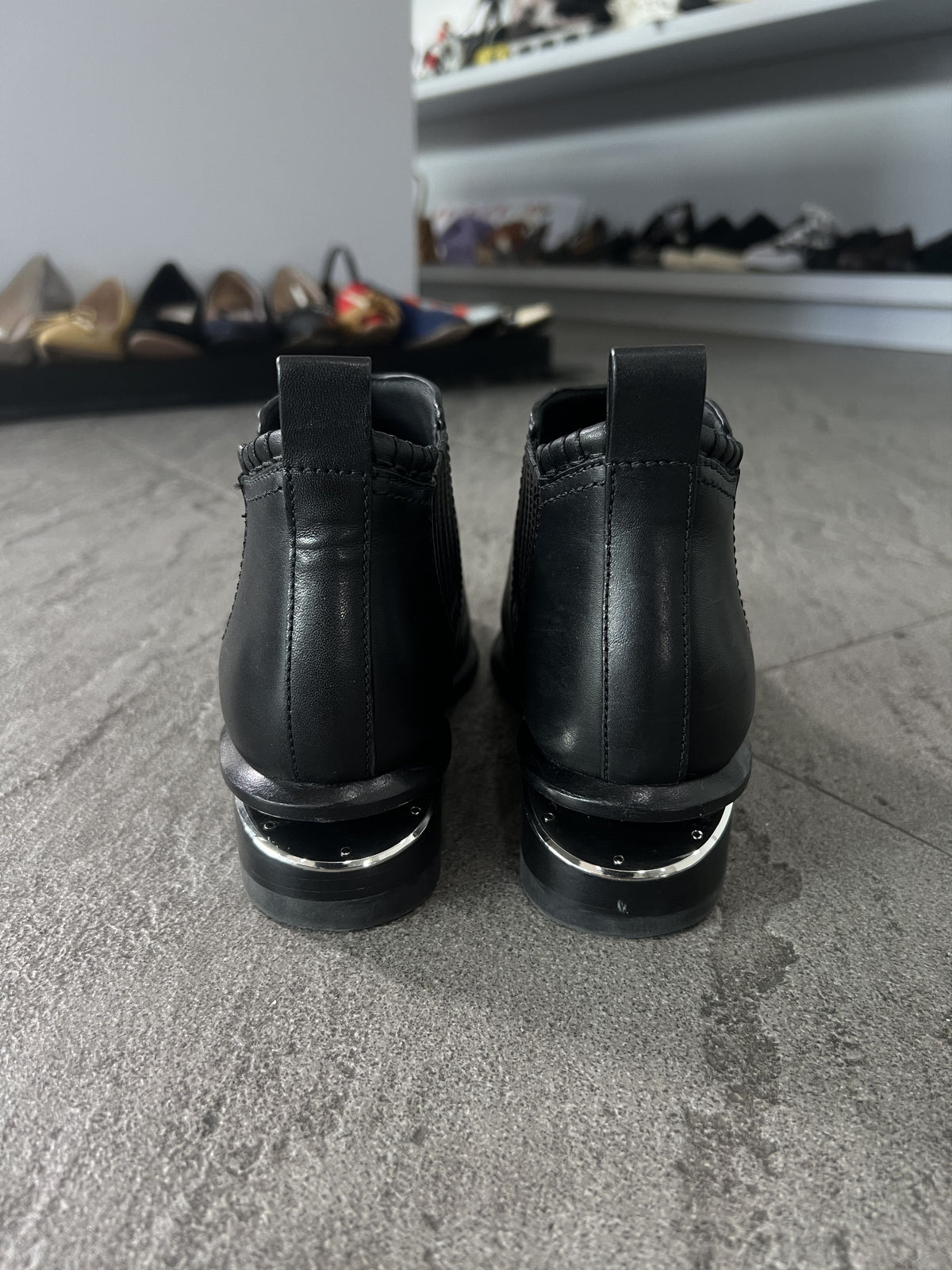 Alexander Wang Black Leather Chelsea Boots EU38