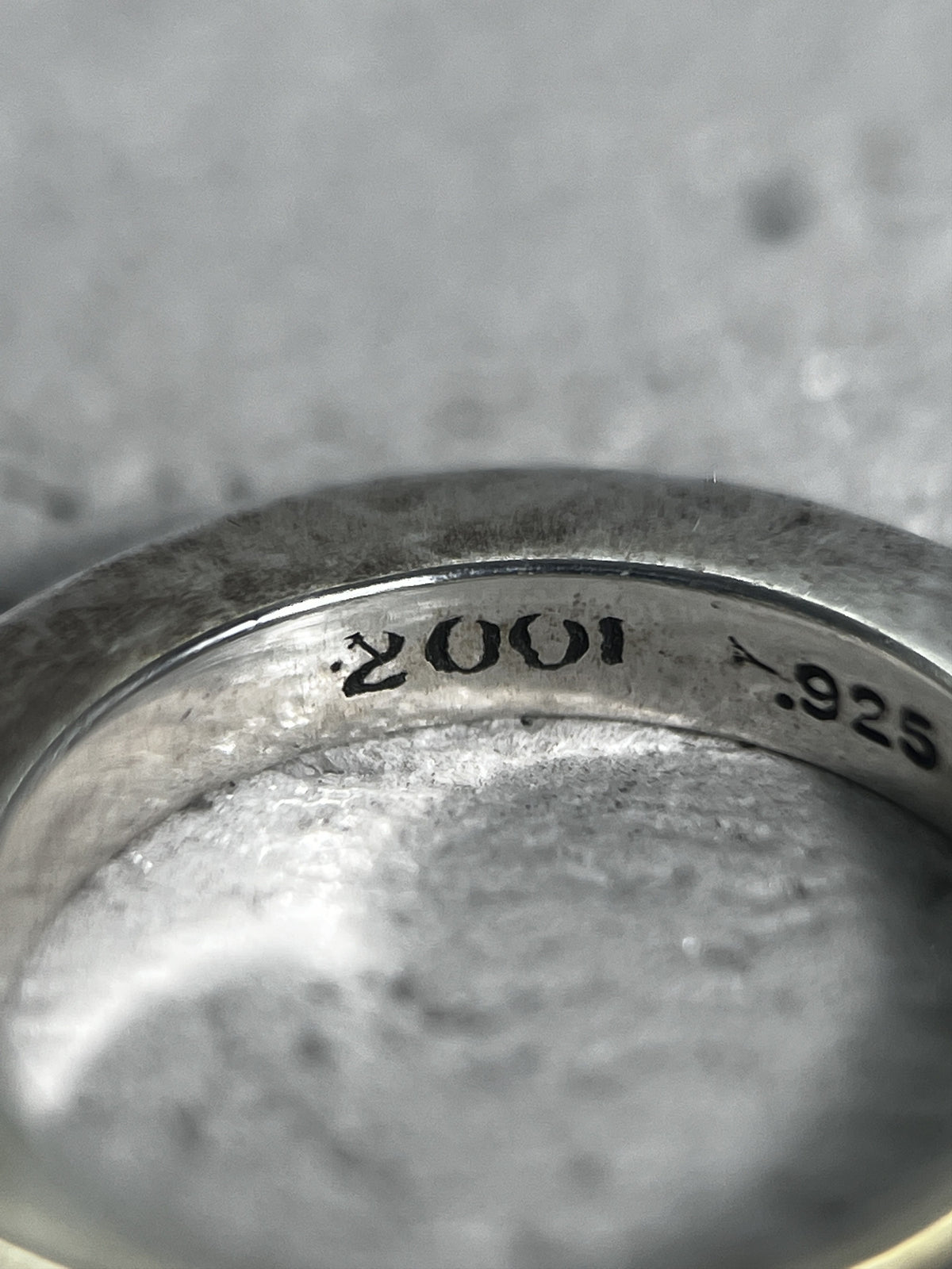 Chrome Hearts Script Spacer Ring .925 Size US7