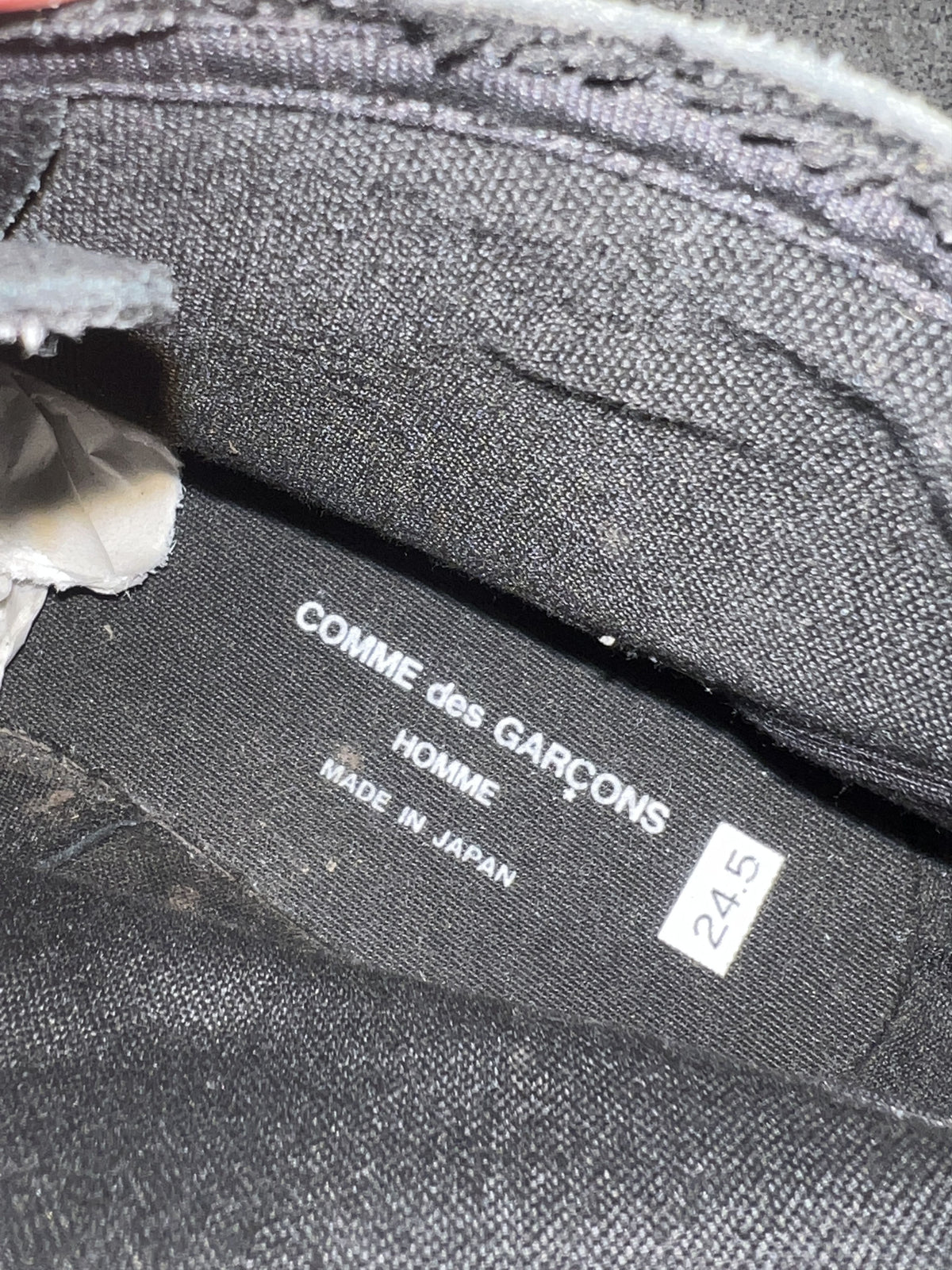 Comme des Garçons Homme Suede Chukka Boots Black 24.5cm