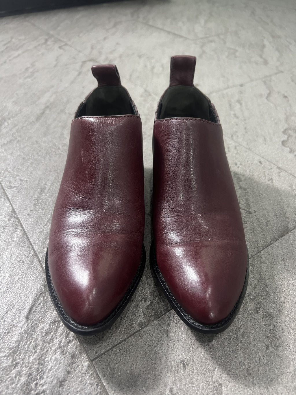 Alexander Wang Kori Oxblood Leather Boots 36.5