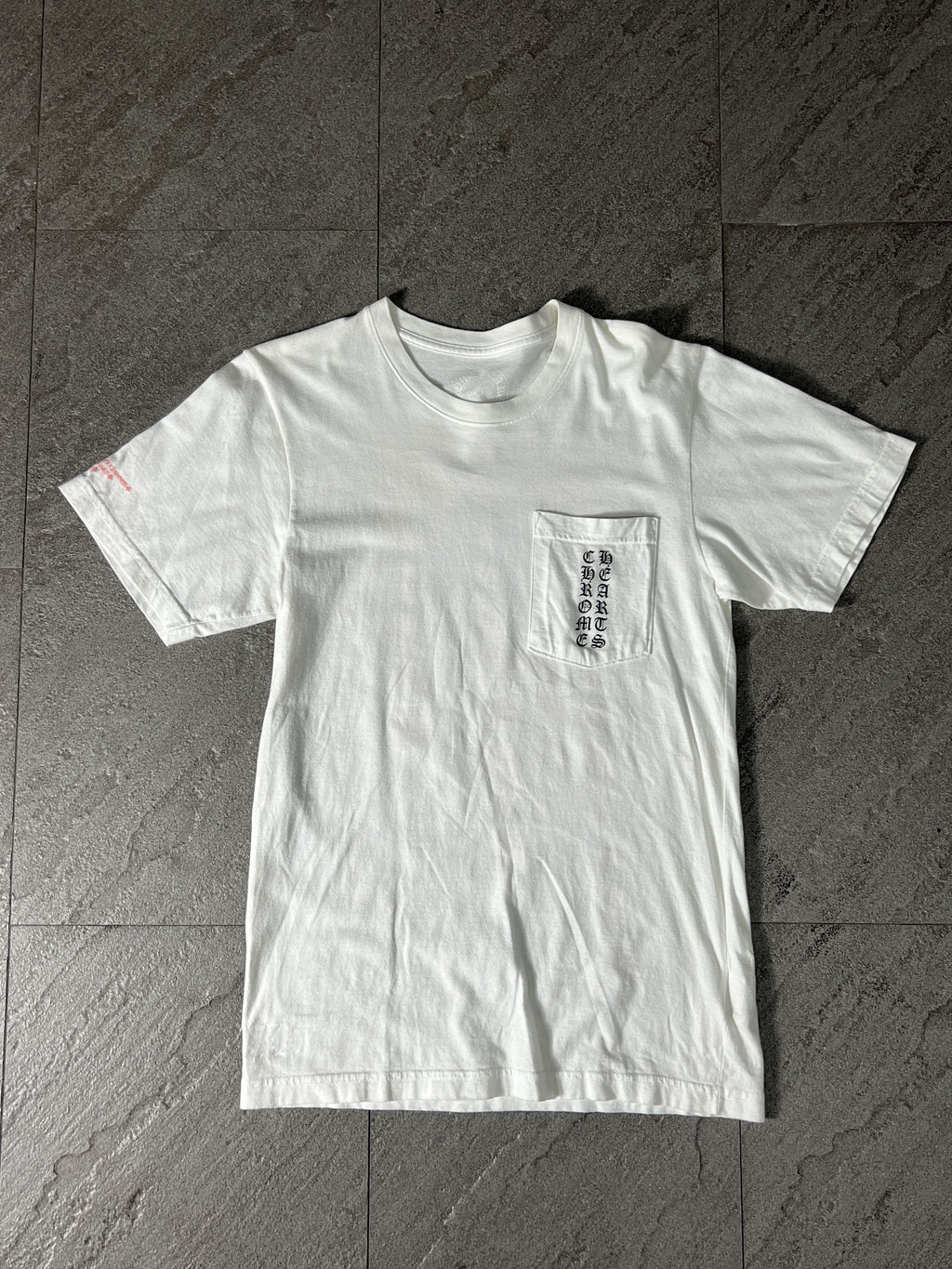 Chrome Hearts Pocket Tee White Small USA CH Logo