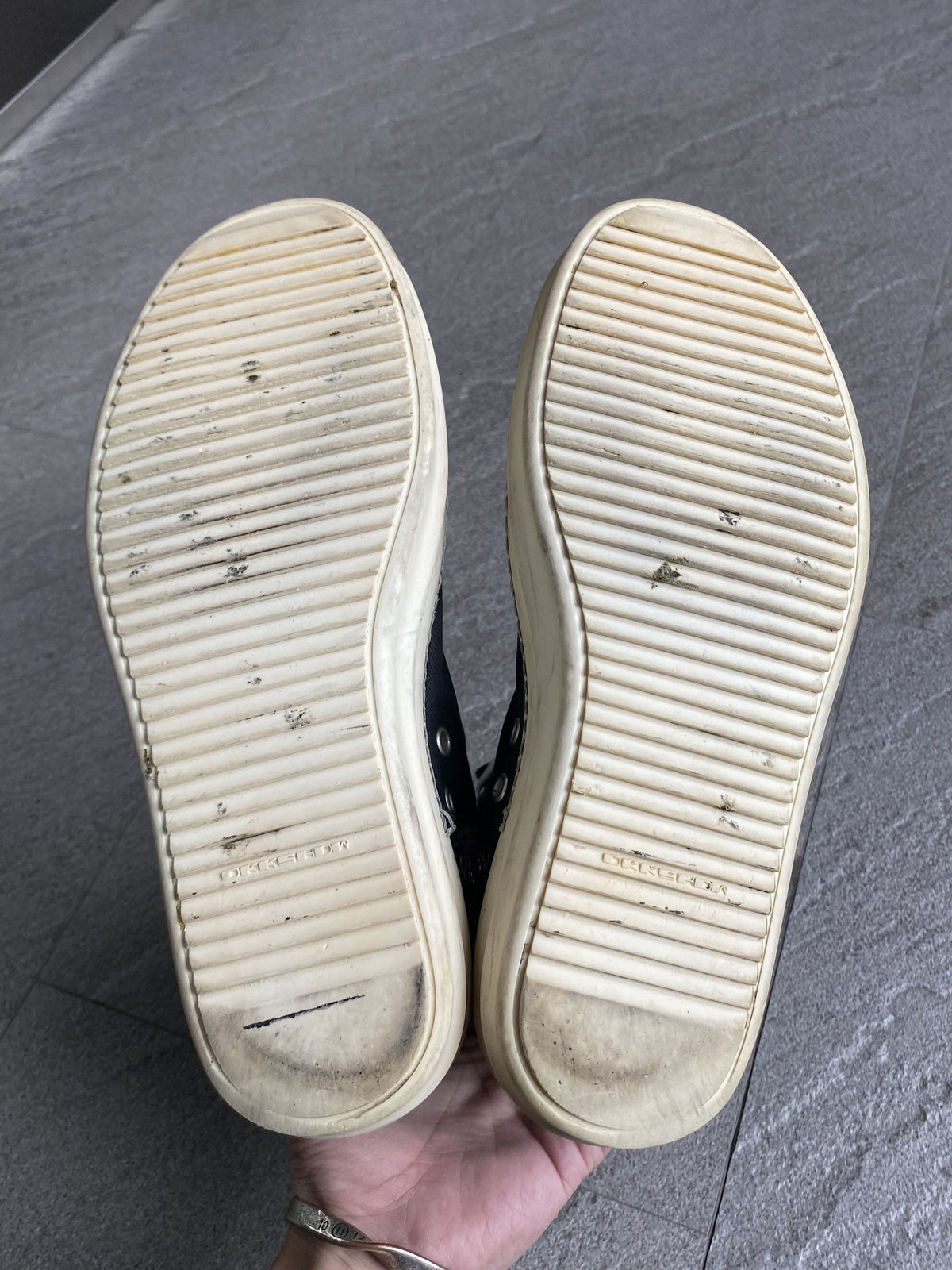 Rick Owens DRKSHDW Ramones black canvas