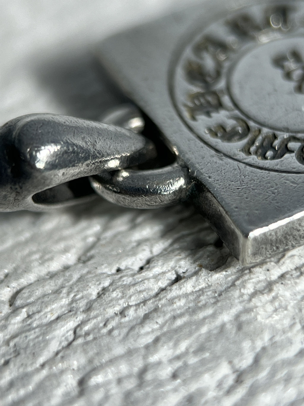 Chrome Hearts CH Square Pendant 2002 .925 Silver