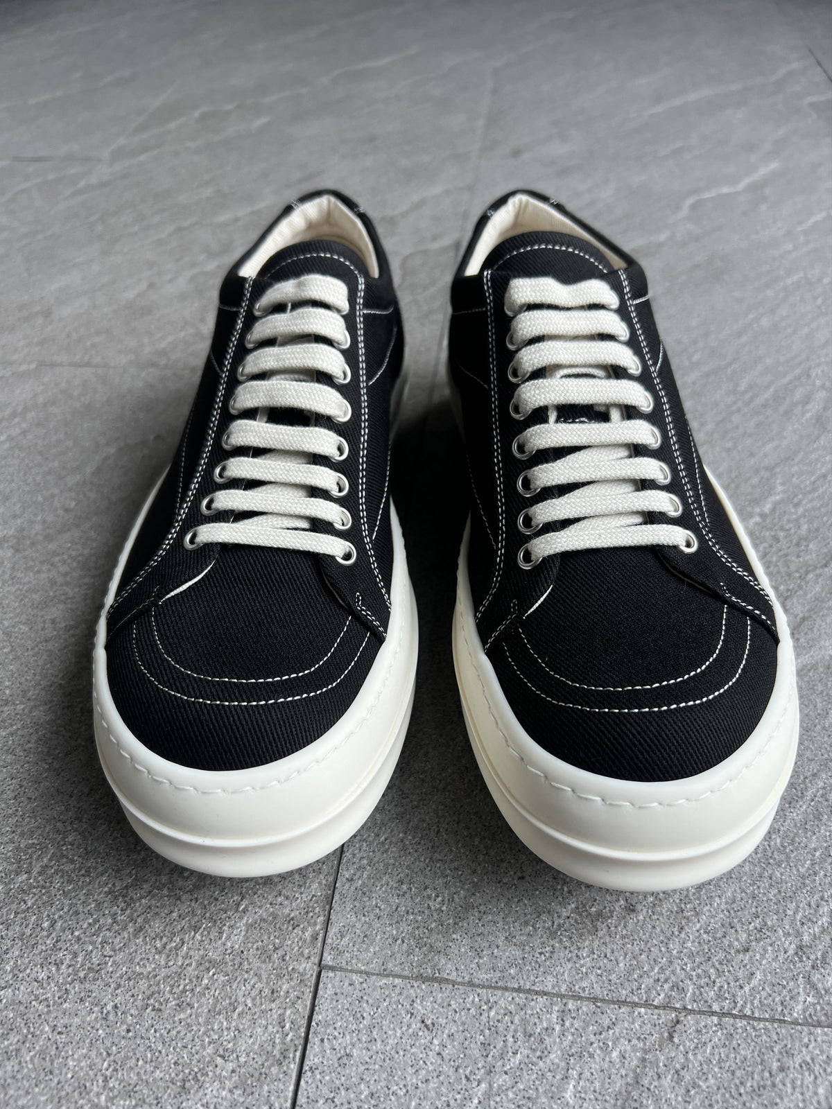 Rick Owens DRKSHDW Penta Vans Vintage Low Black Milk BNIB