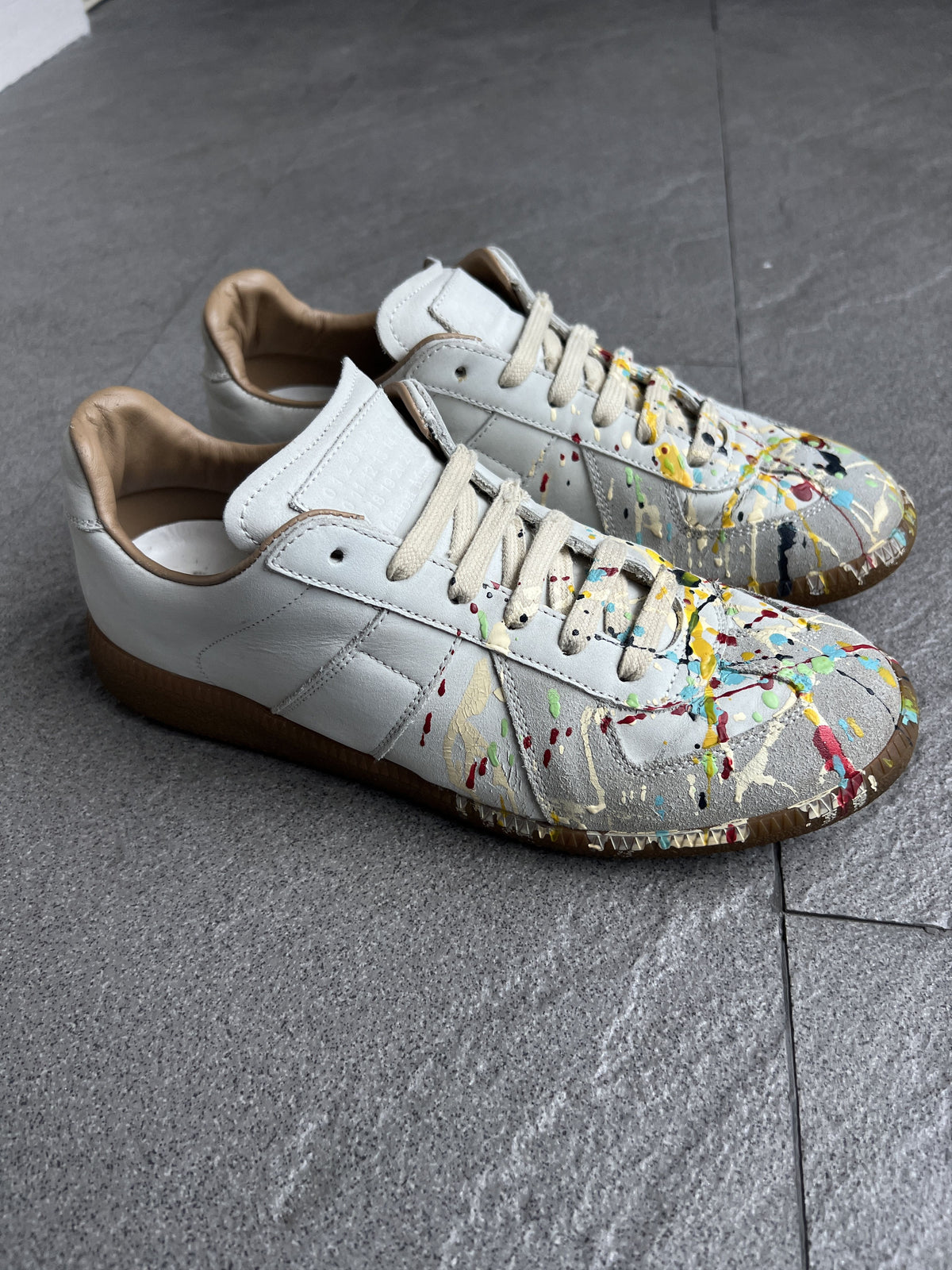 Maison Margiela Paint Splatter Replica Sneakers 39