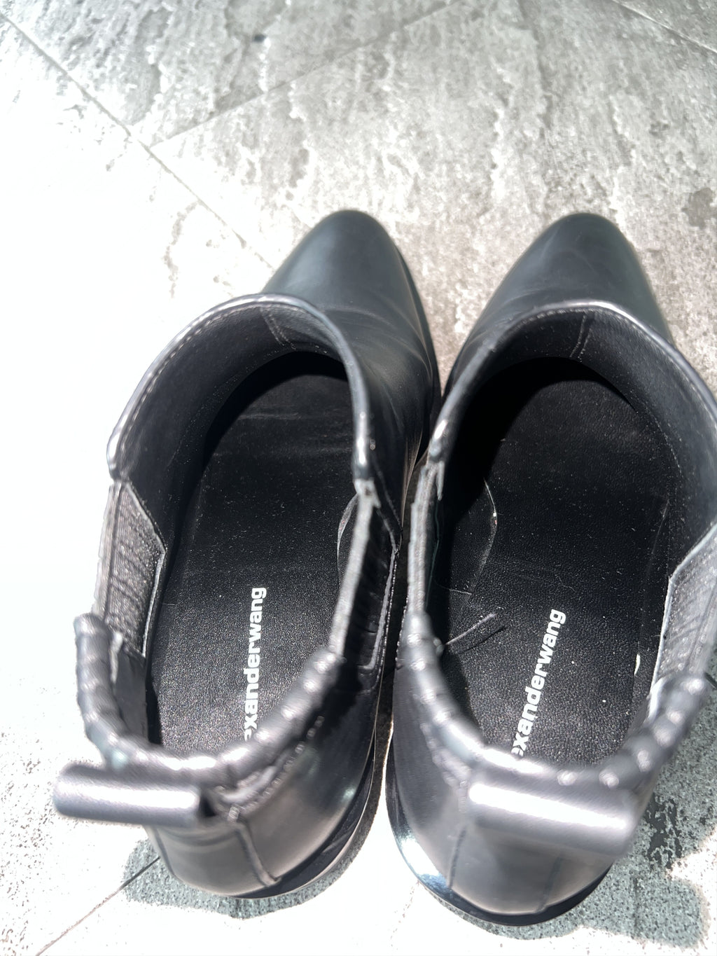 Alexander Wang Black Leather Chelsea Boots EU38