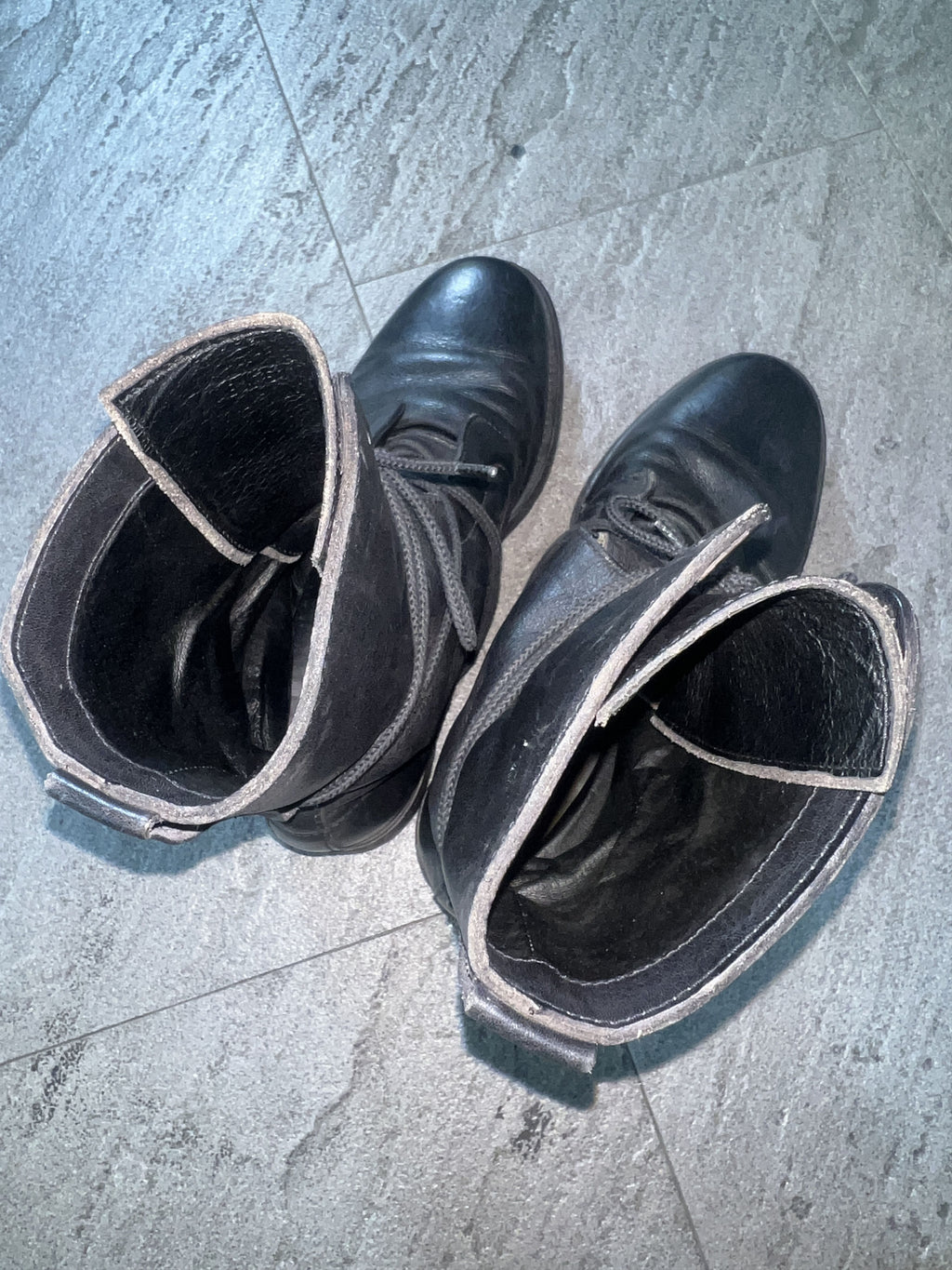 Dirk Bikkembergs Leather Combat Boots Black EU41