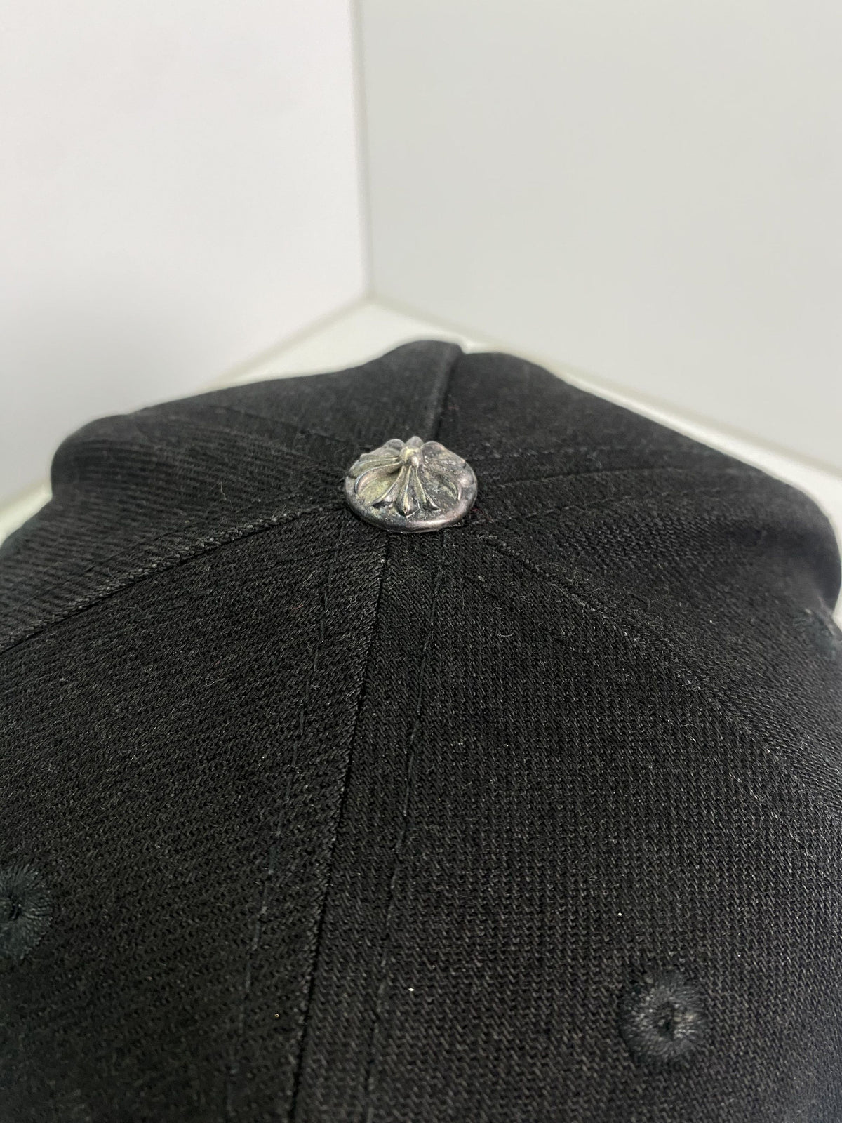 Chrome Hearts Cemetery Cross Black Fitted Cap
