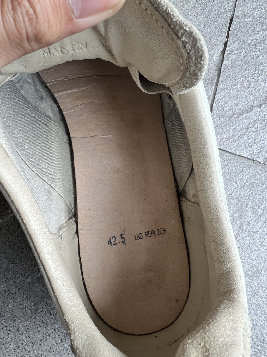 Maison Margiela Classic White Grey Replica GAT 42.5