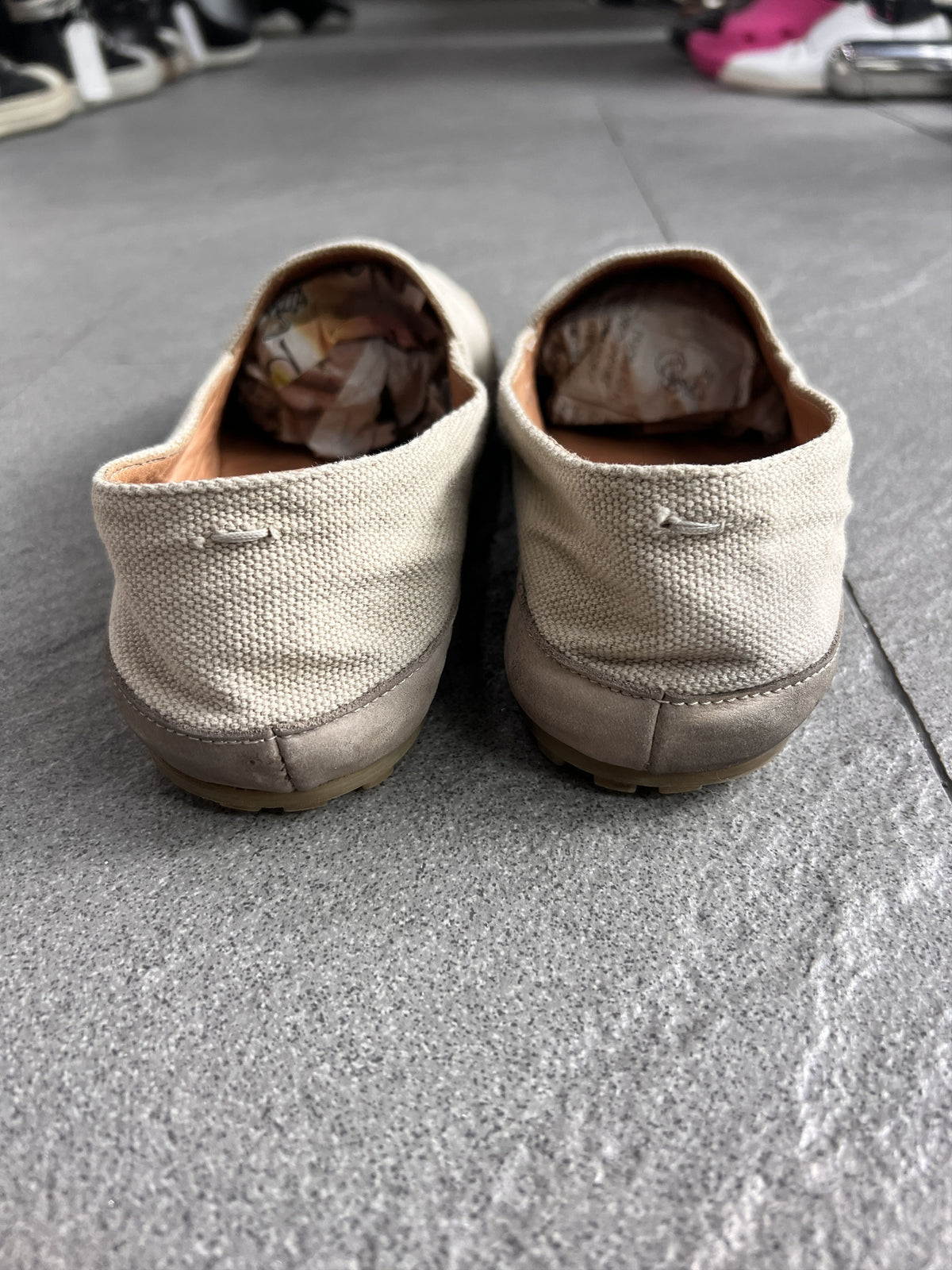 Maison Margiela Canvas Slip On Lug Sole Shoes 42