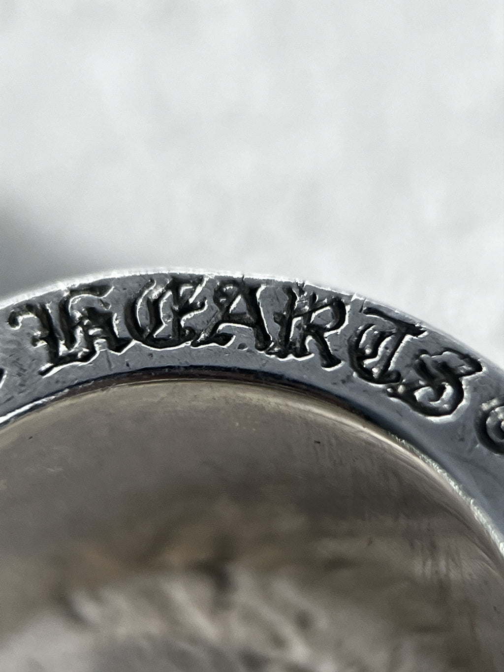 Chrome Hearts CH Plus motif Cross Spinner Ring Silver