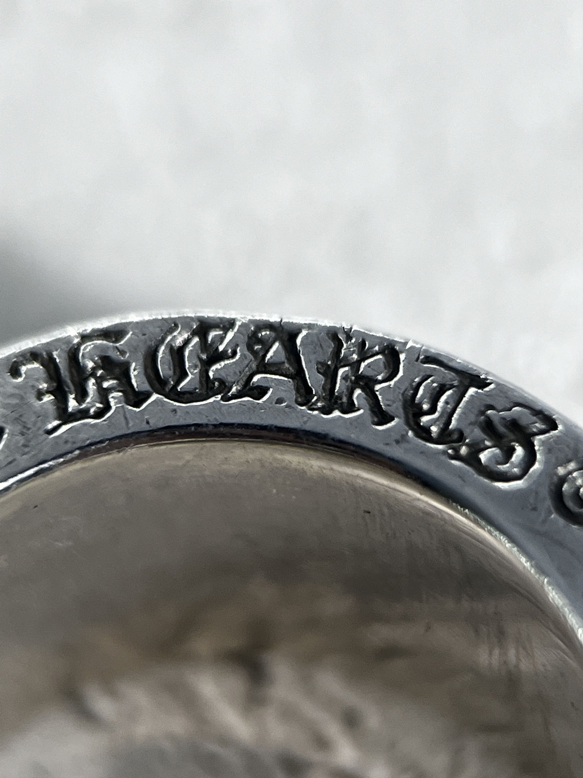 Chrome Hearts CH Plus motif Cross Spinner Ring Silver