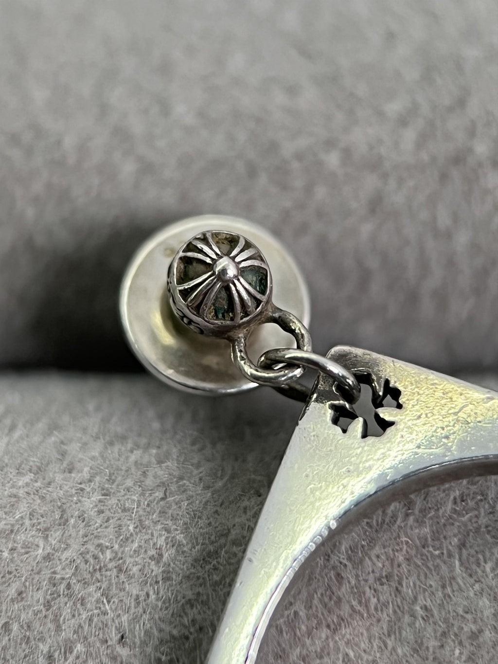 Chrome Hearts x Kate Hudson Square Cross Earring