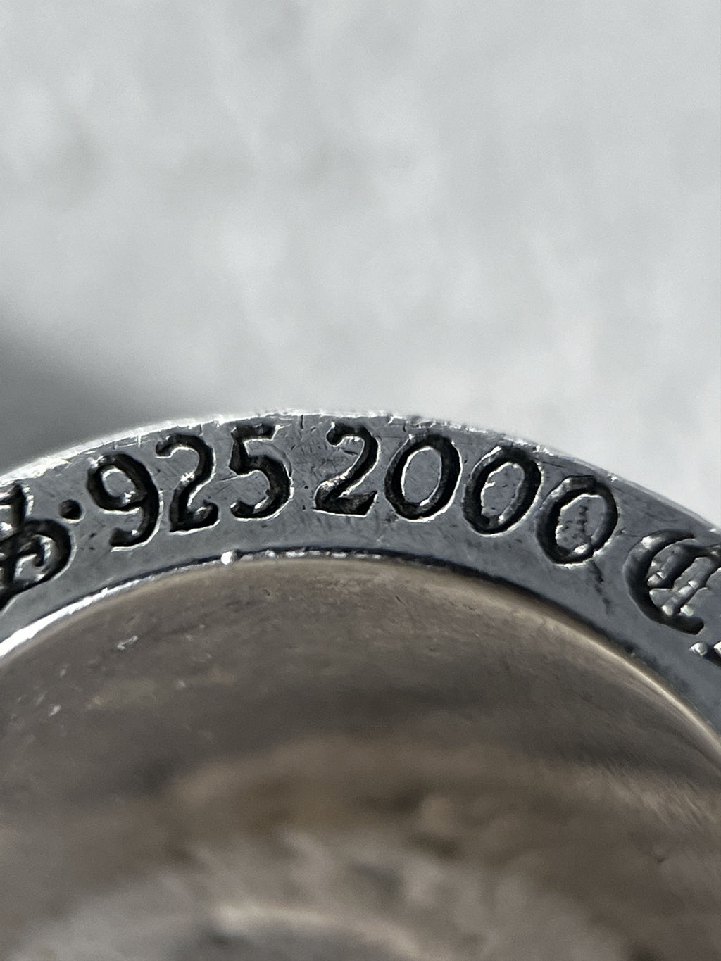 Chrome Hearts CH Plus motif Cross Spinner Ring Silver