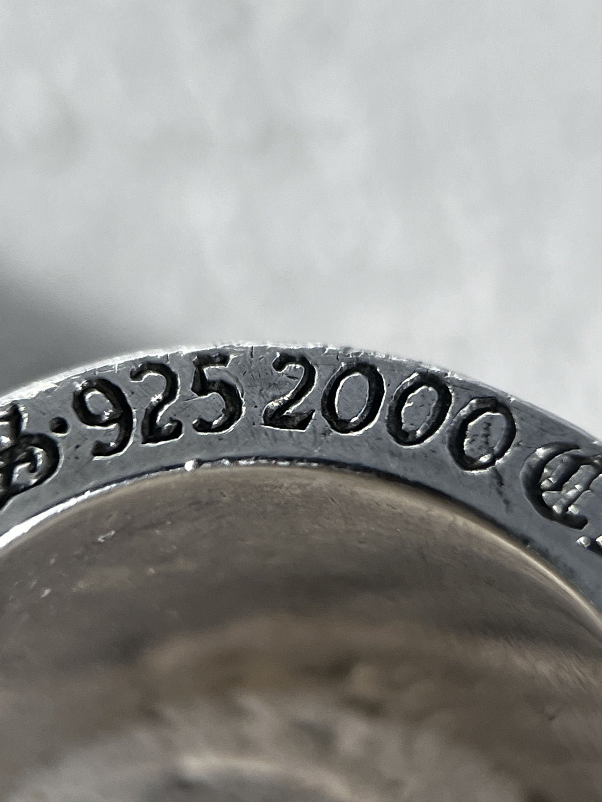 Chrome Hearts CH Plus motif Cross Spinner Ring Silver