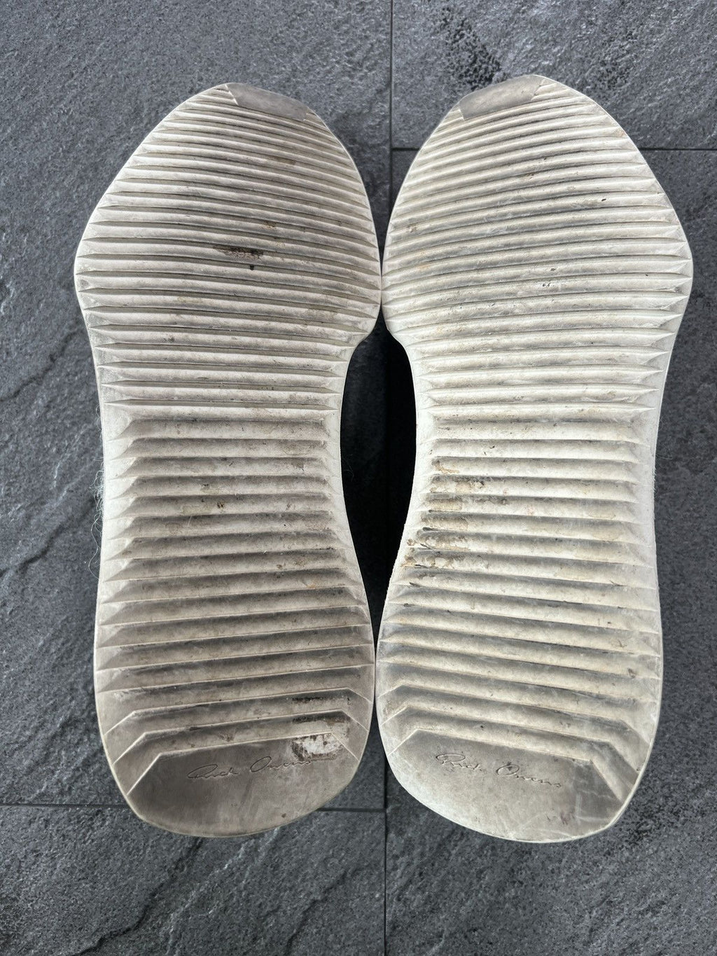 Rick Owens Runner Low Cream Tech Sneaker EU39
