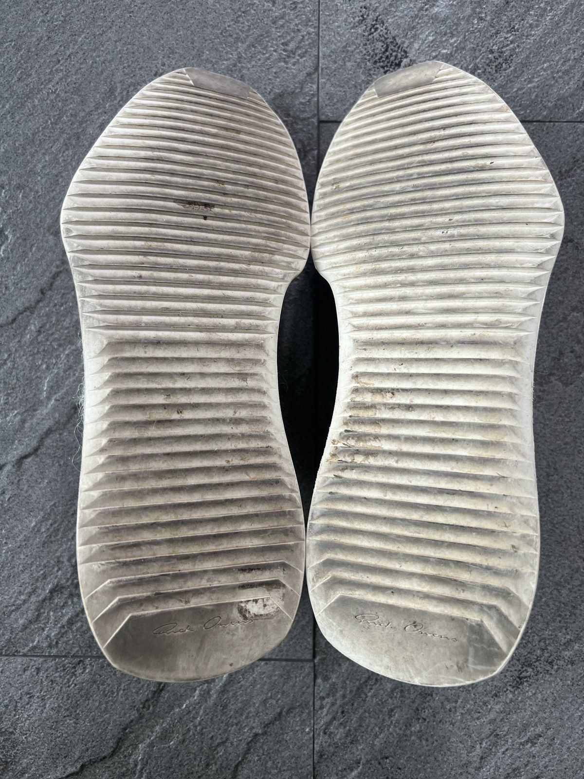 Rick Owens Runner Low Cream Tech Sneaker EU39