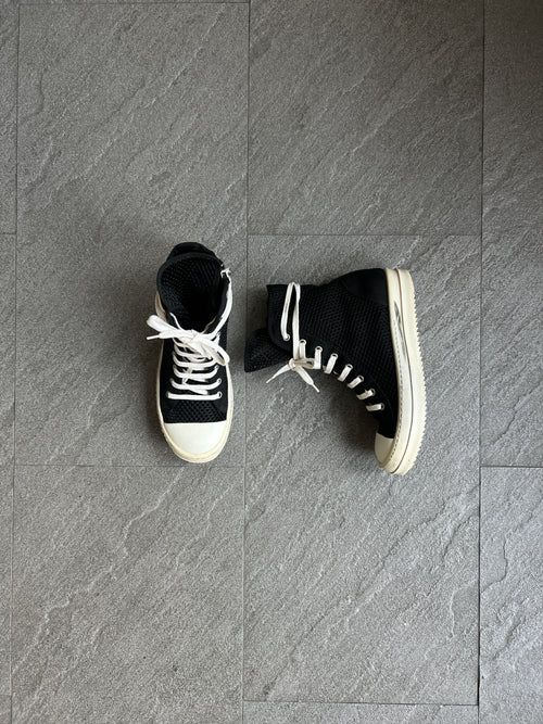 *Rare* Rick Owens DRKSHDW Mesh High Top Ramones EU36