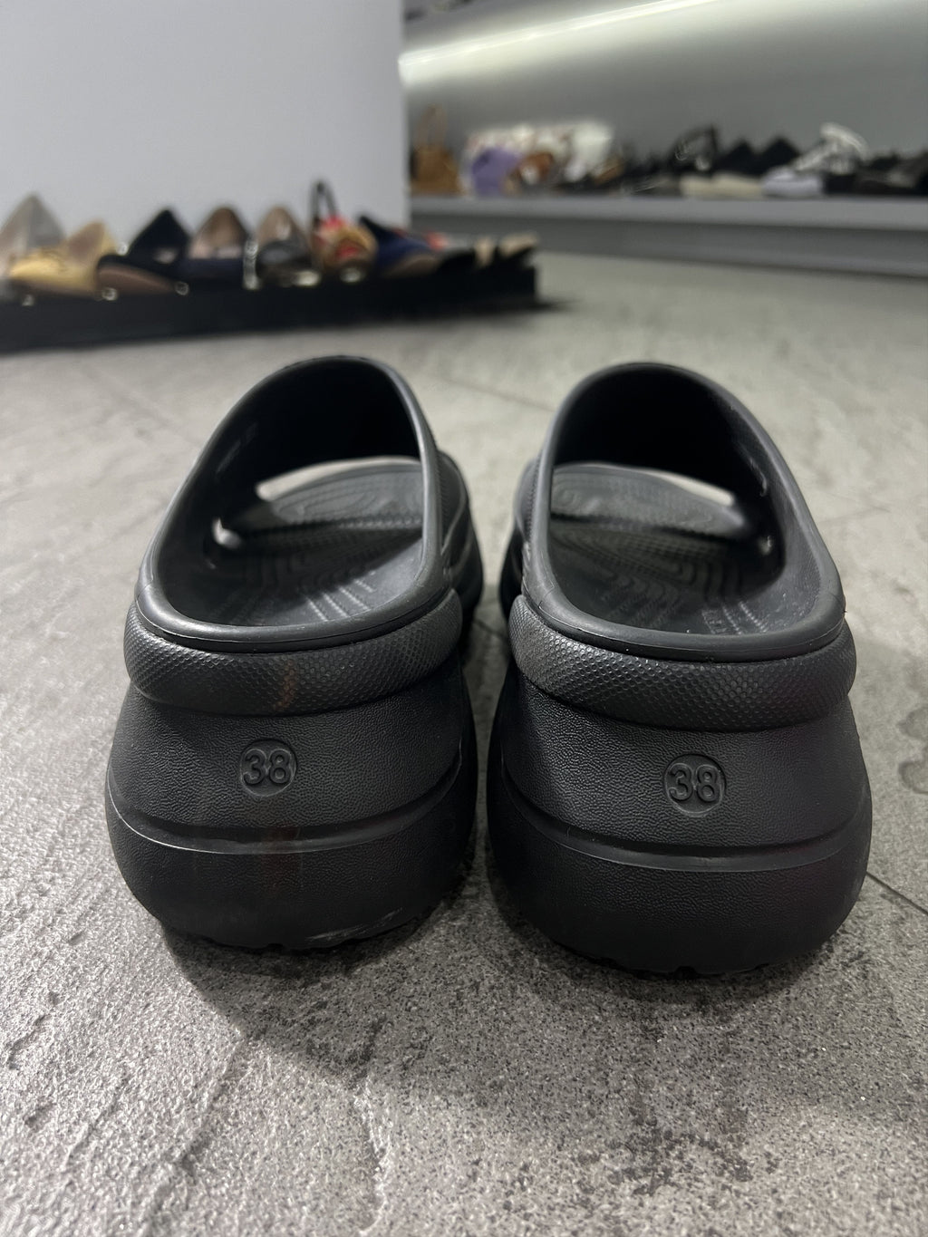 Balenciaga x Crocs Platform Slides Black EU38