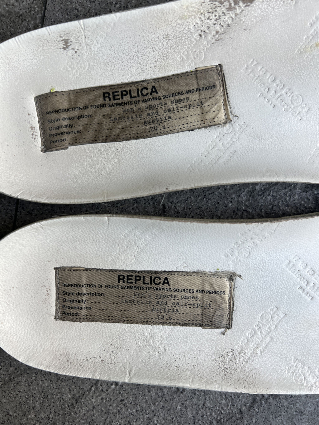 Maison Margiela GAT Replica Neon Yellow Sneakers EU41