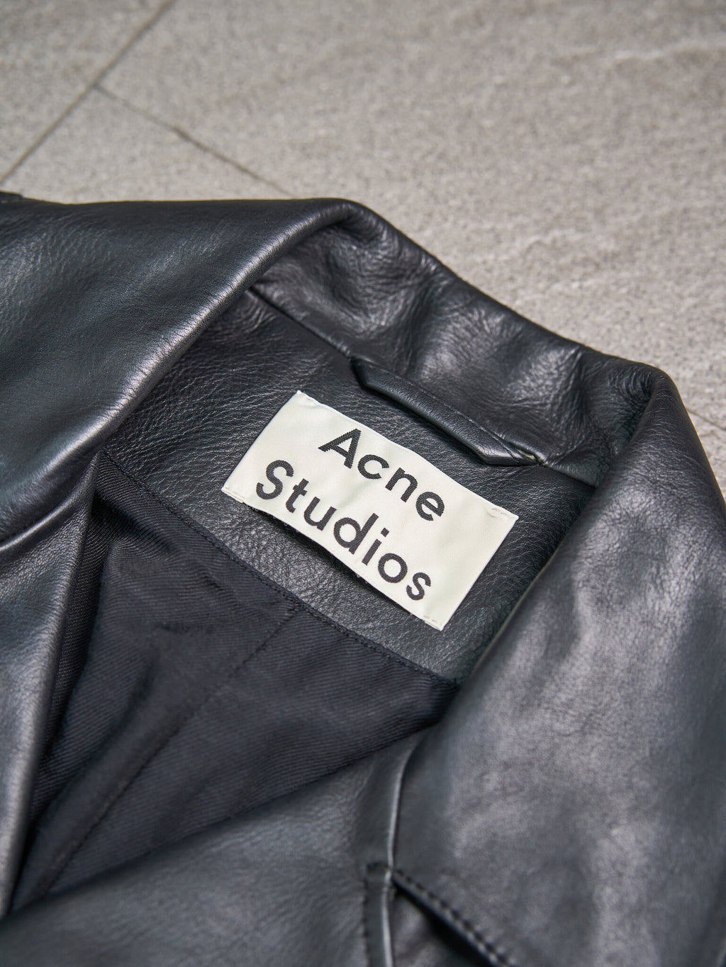 Acne Studios Leather Biker Jacket