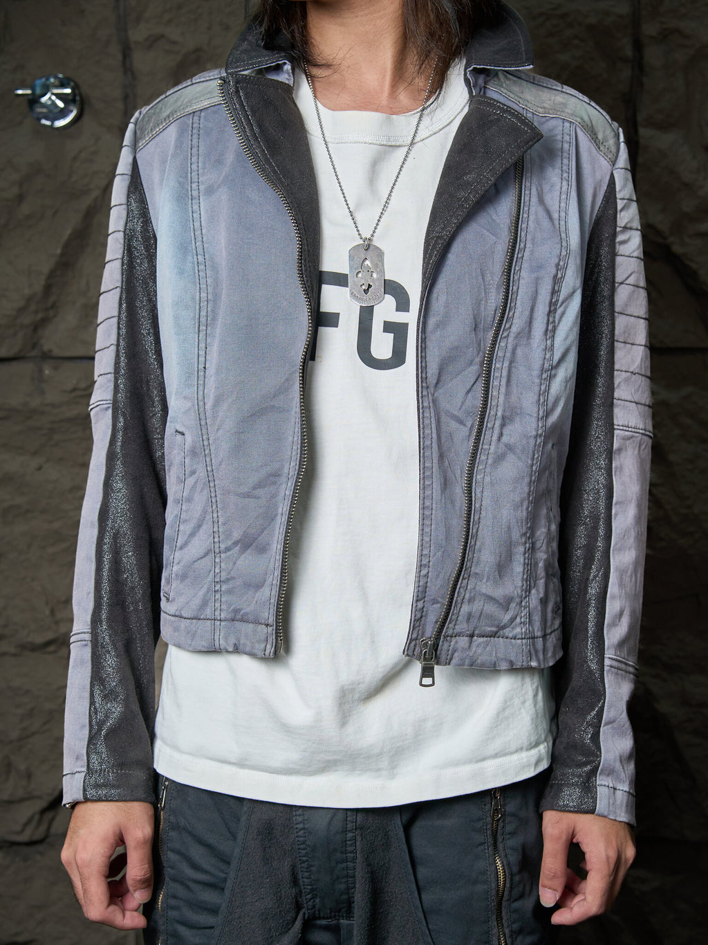 Vintage Armani Exchange Biker Jacket