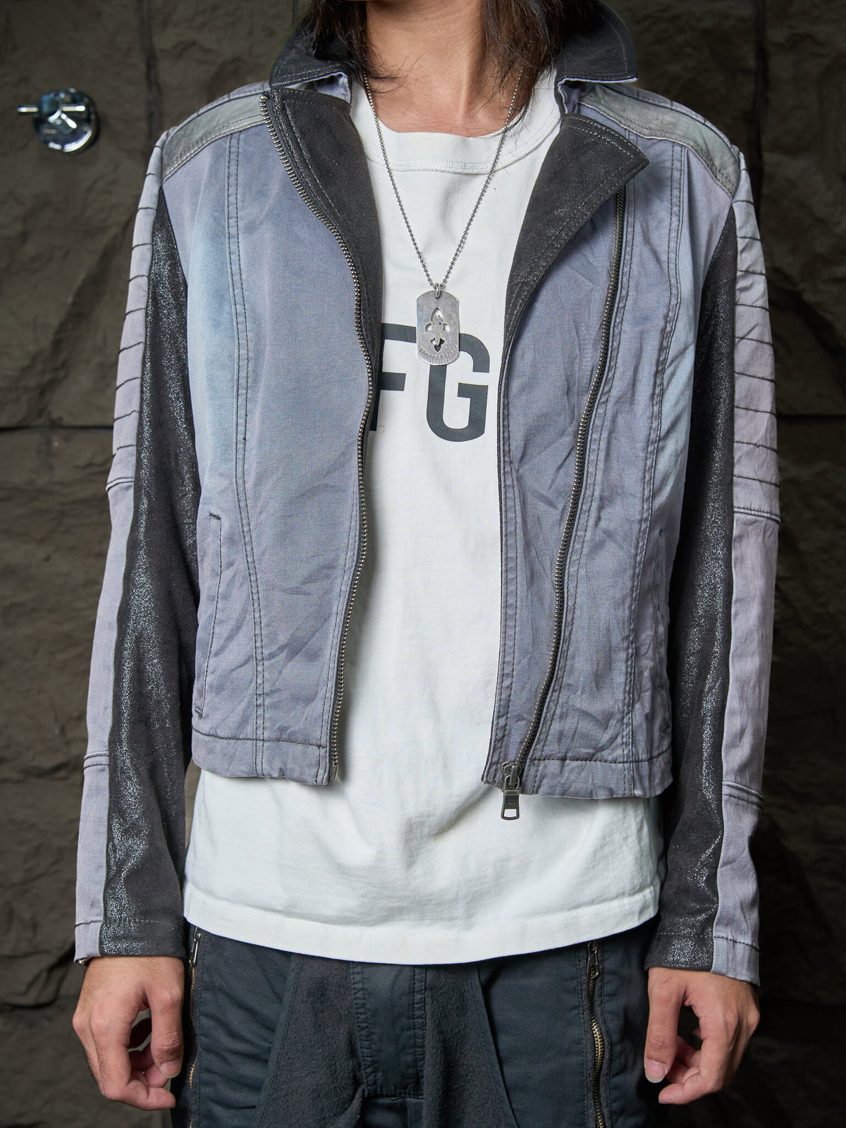Vintage Armani Exchange Biker Jacket