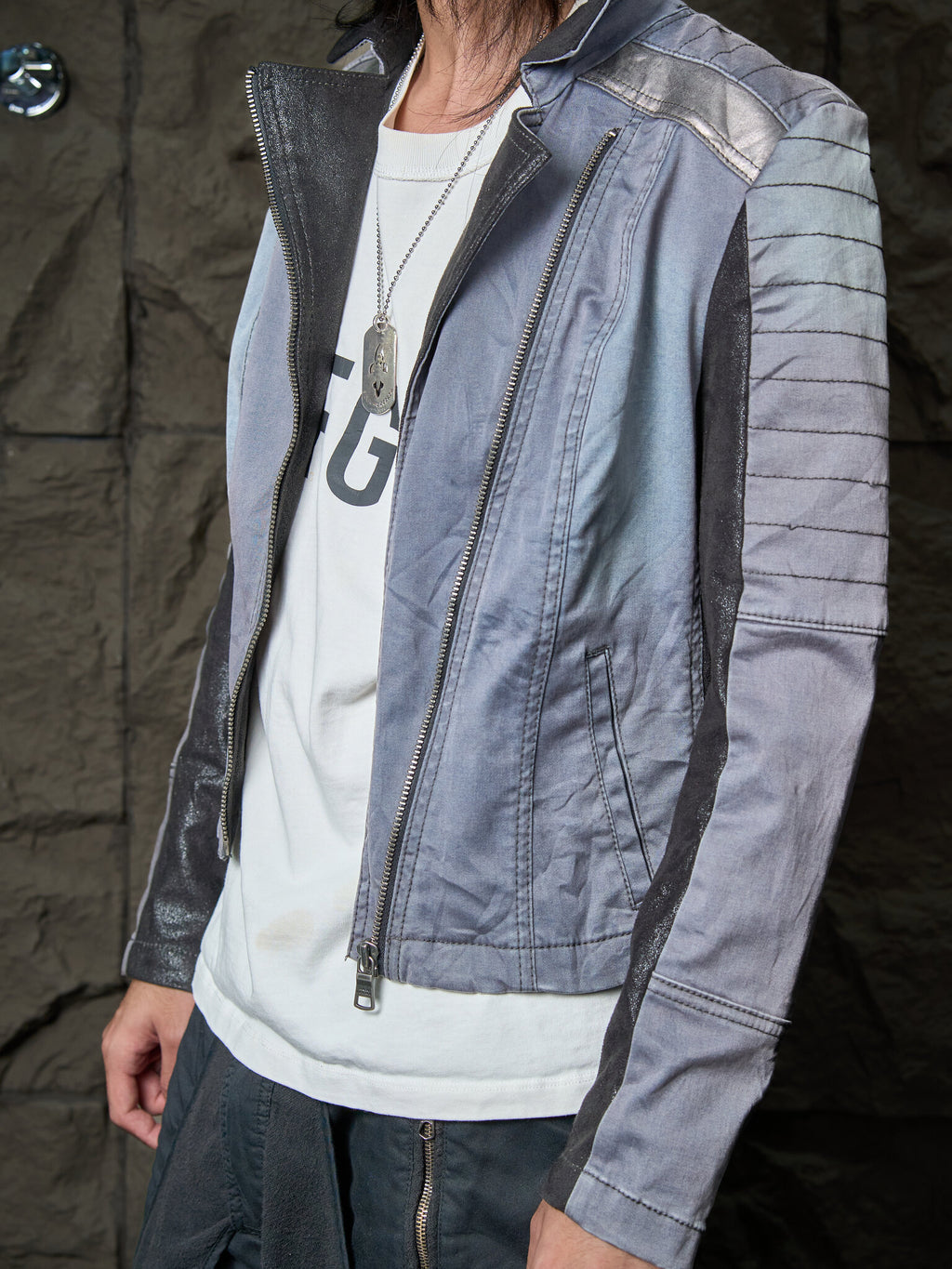 Vintage Armani Exchange Biker Jacket