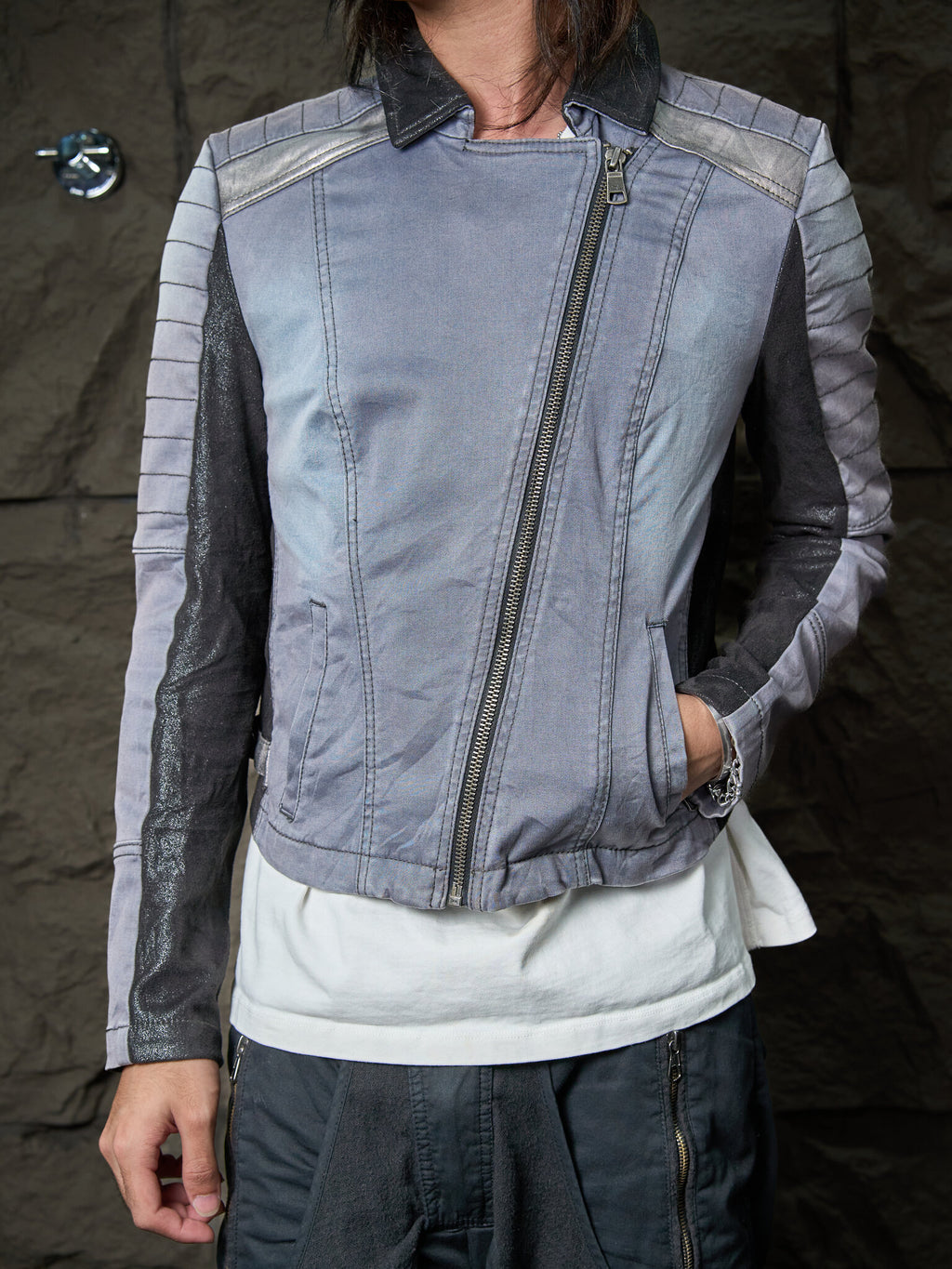 Vintage Armani Exchange Biker Jacket