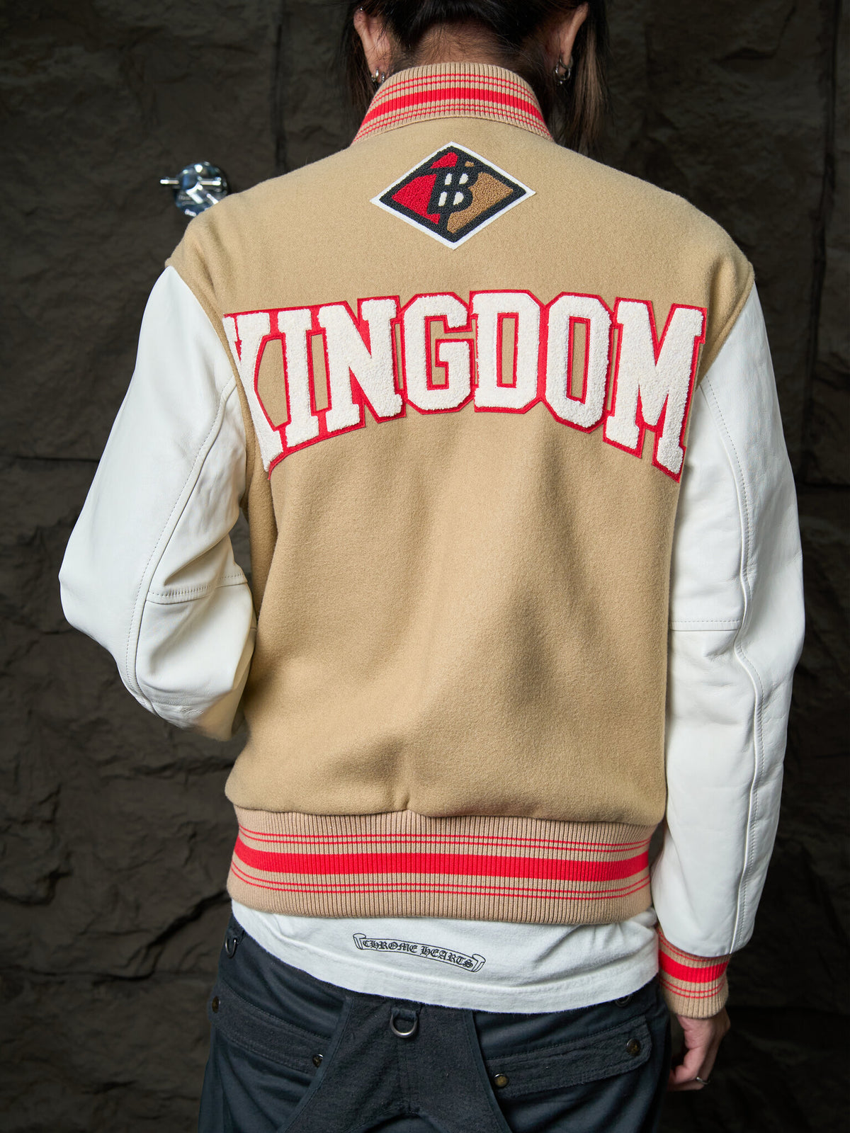 Burberry Wool & Leather Padfield Bomber Jacket Riccardo Tisci
