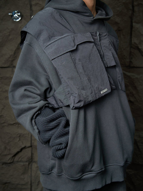 C2H4 Trailblazer Deconstructed Layered Hoodie SS2020