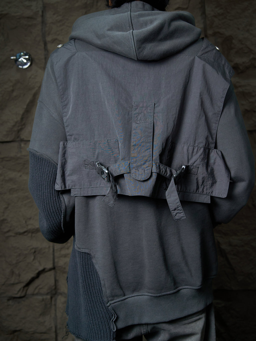C2H4 Trailblazer Deconstructed Layered Hoodie SS2020