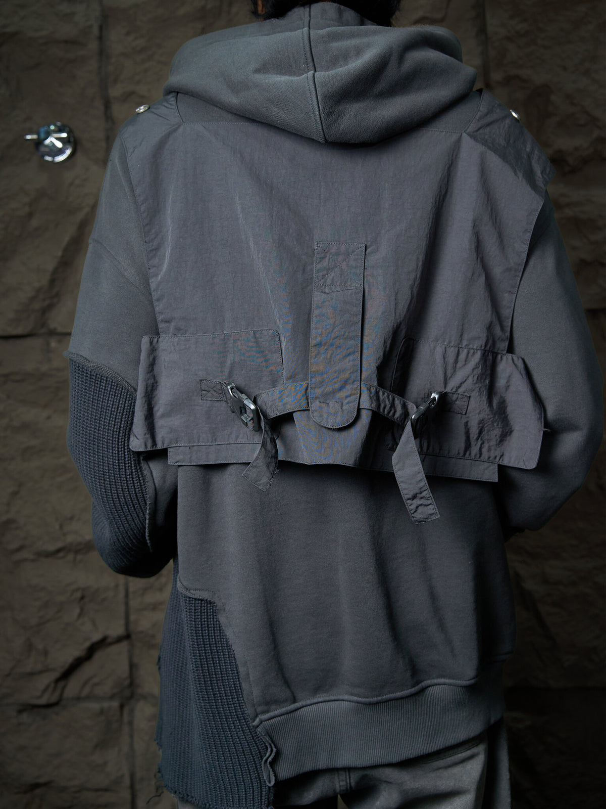 C2H4 Trailblazer Deconstructed Layered Hoodie SS2020