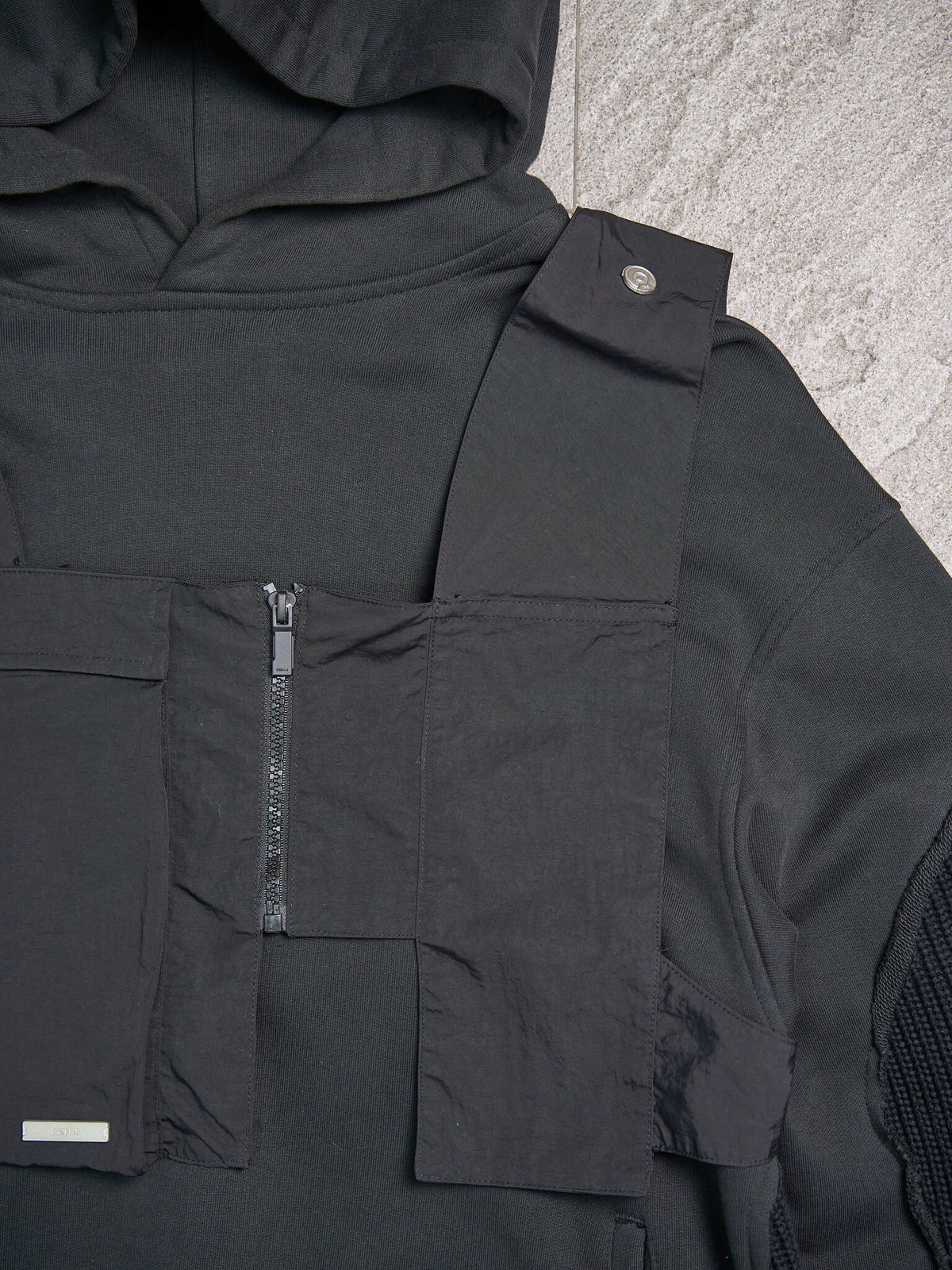 C2H4 Trailblazer Deconstructed Layered Hoodie SS2020
