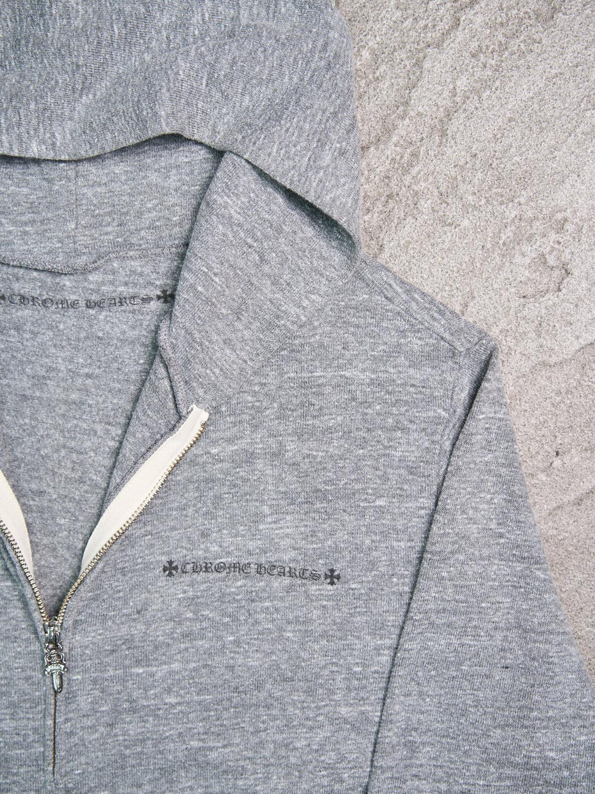 Chrome Hearts Floral Dagger Zip Up Hoodie