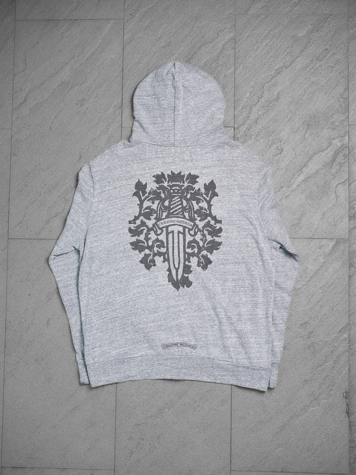 Chrome Hearts Floral Dagger Zip Up Hoodie