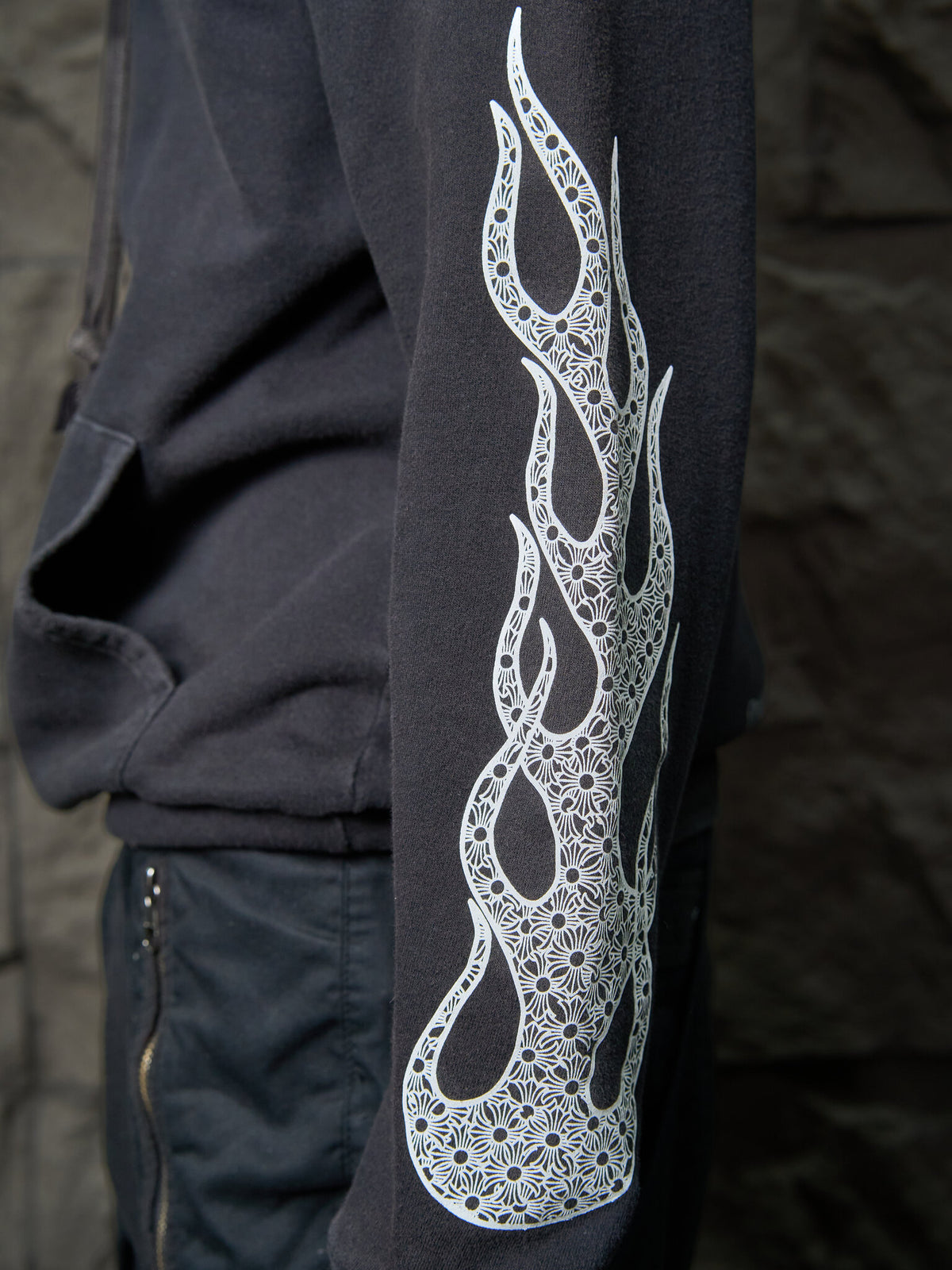 Chrome Hearts Flames Hoodie