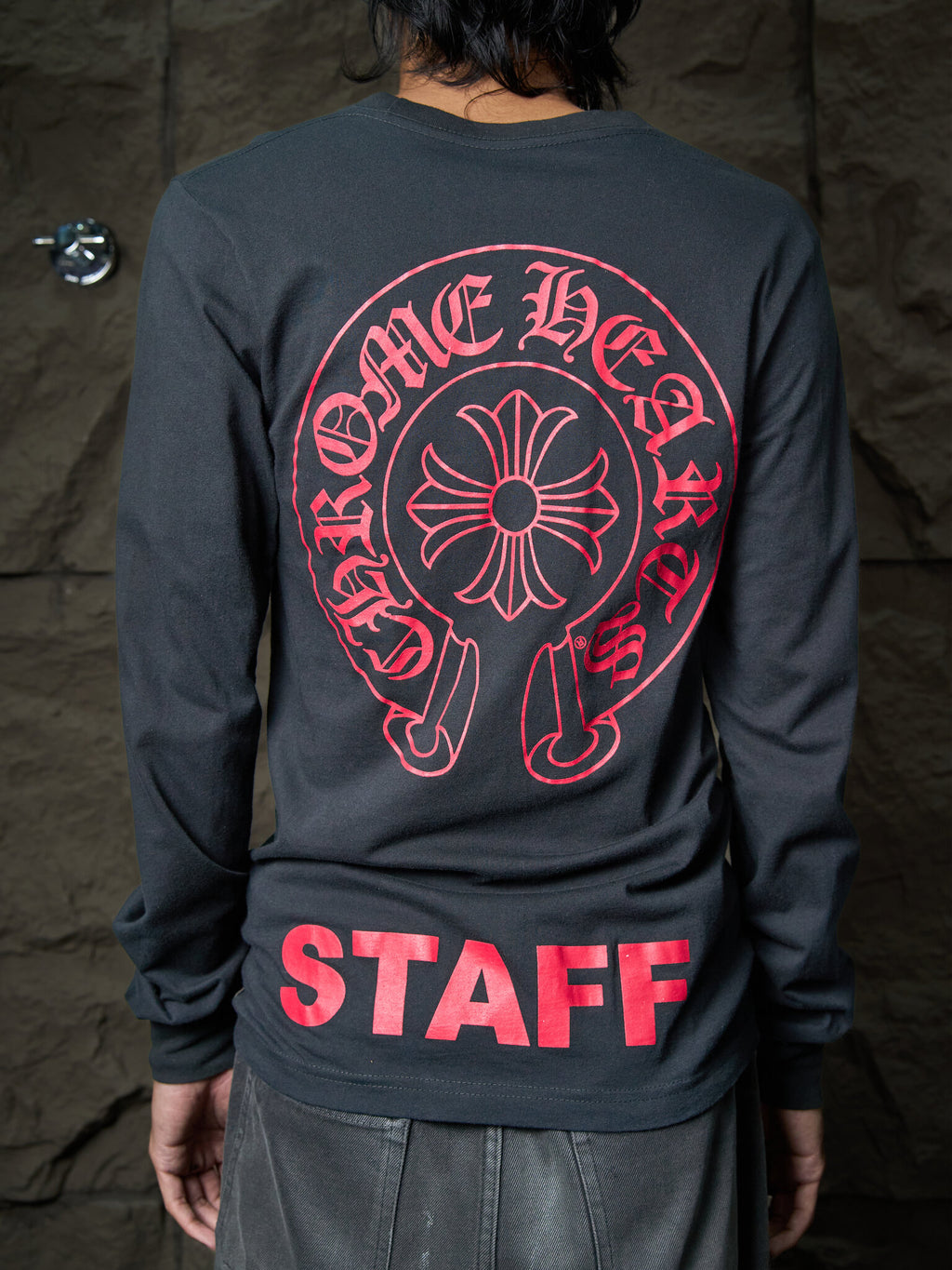 Chrome Hearts Horseshoe Staff Long Sleeve Tee