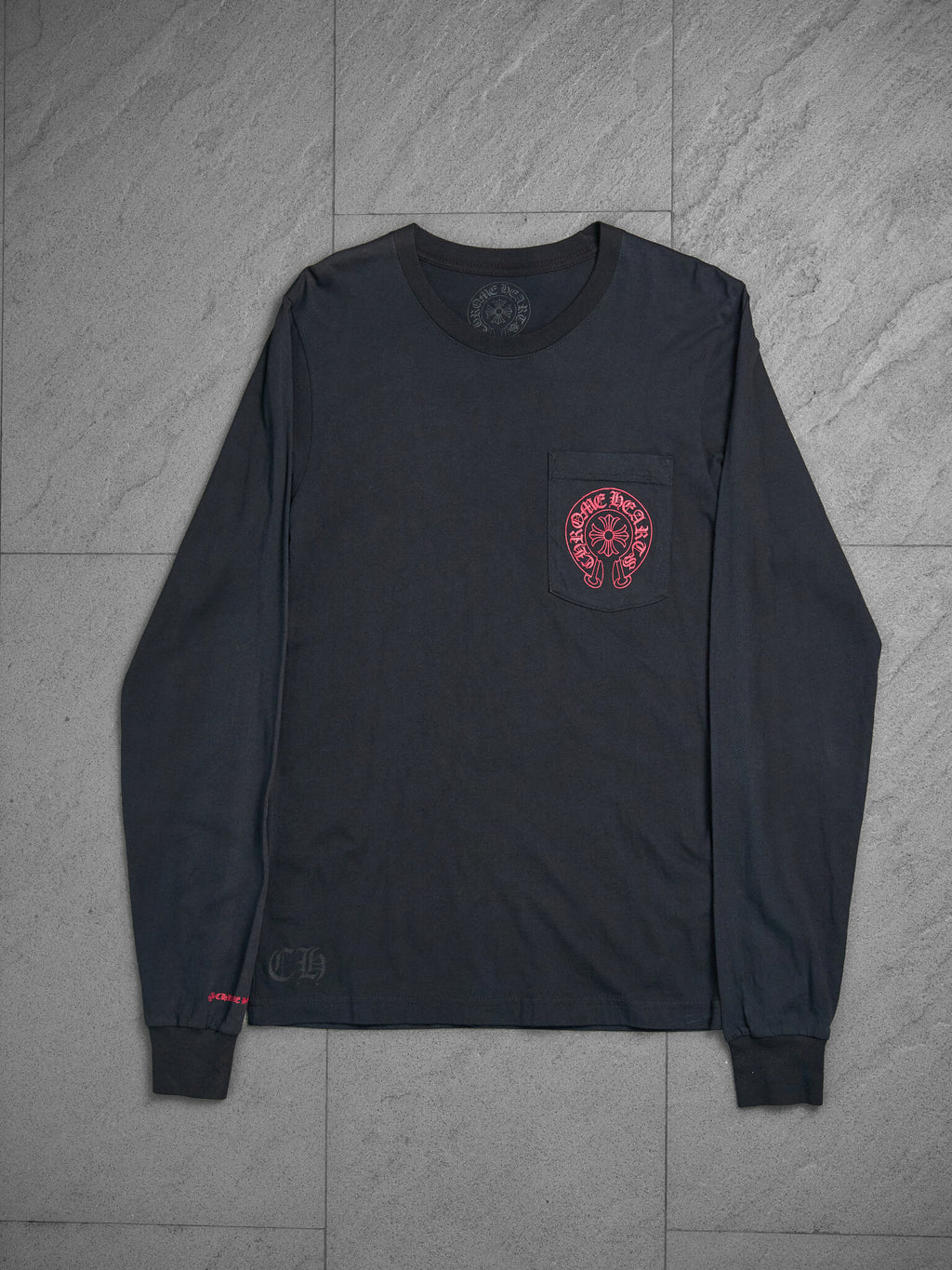 Chrome Hearts Horseshoe Staff Long Sleeve Tee